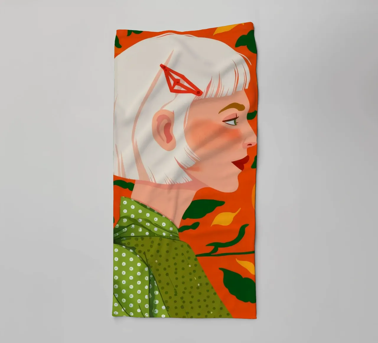 Citrus Dreamscape towel by Twilight Muse