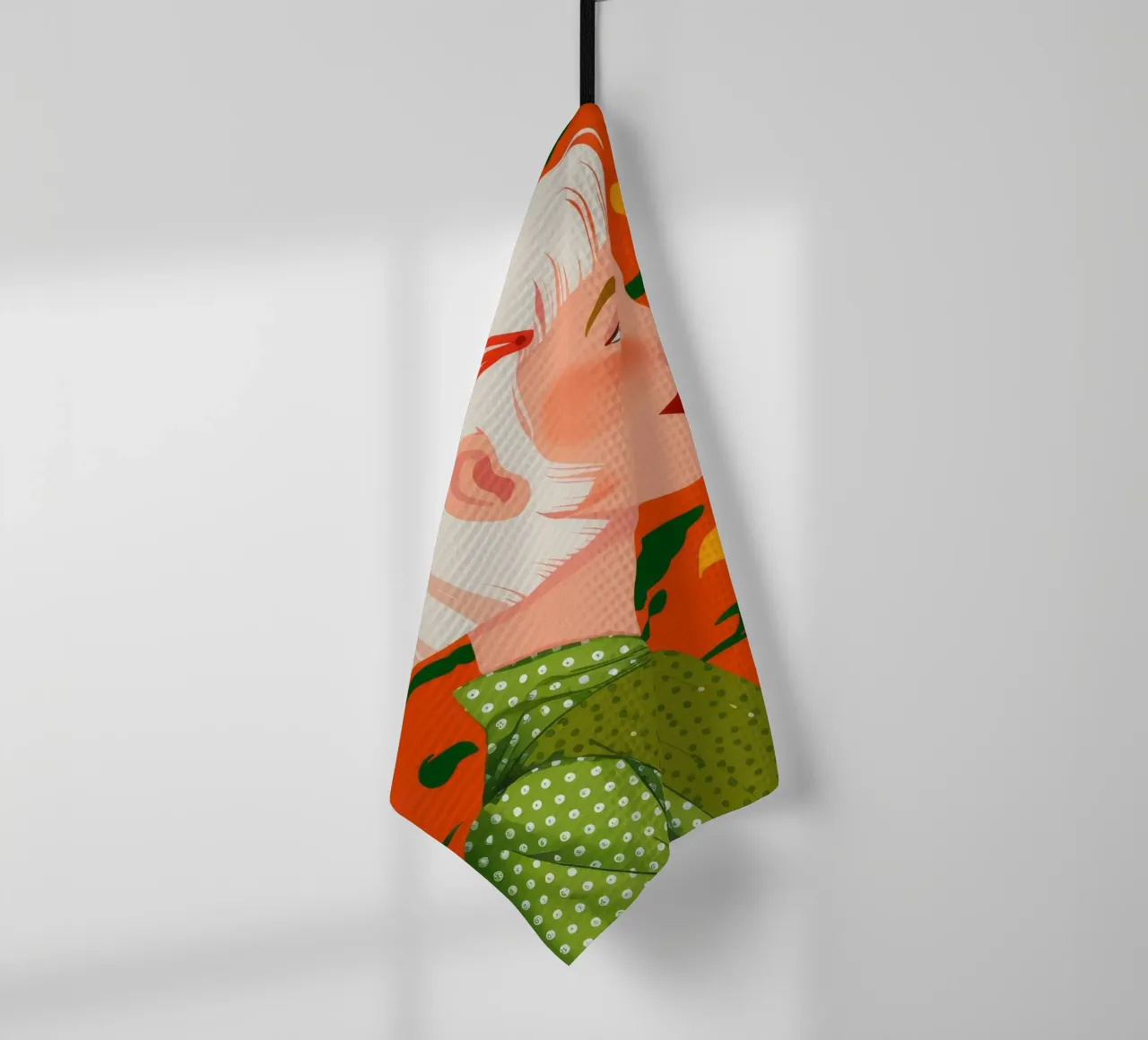 Citrus Dreamscape tea towel by Twilight Muse