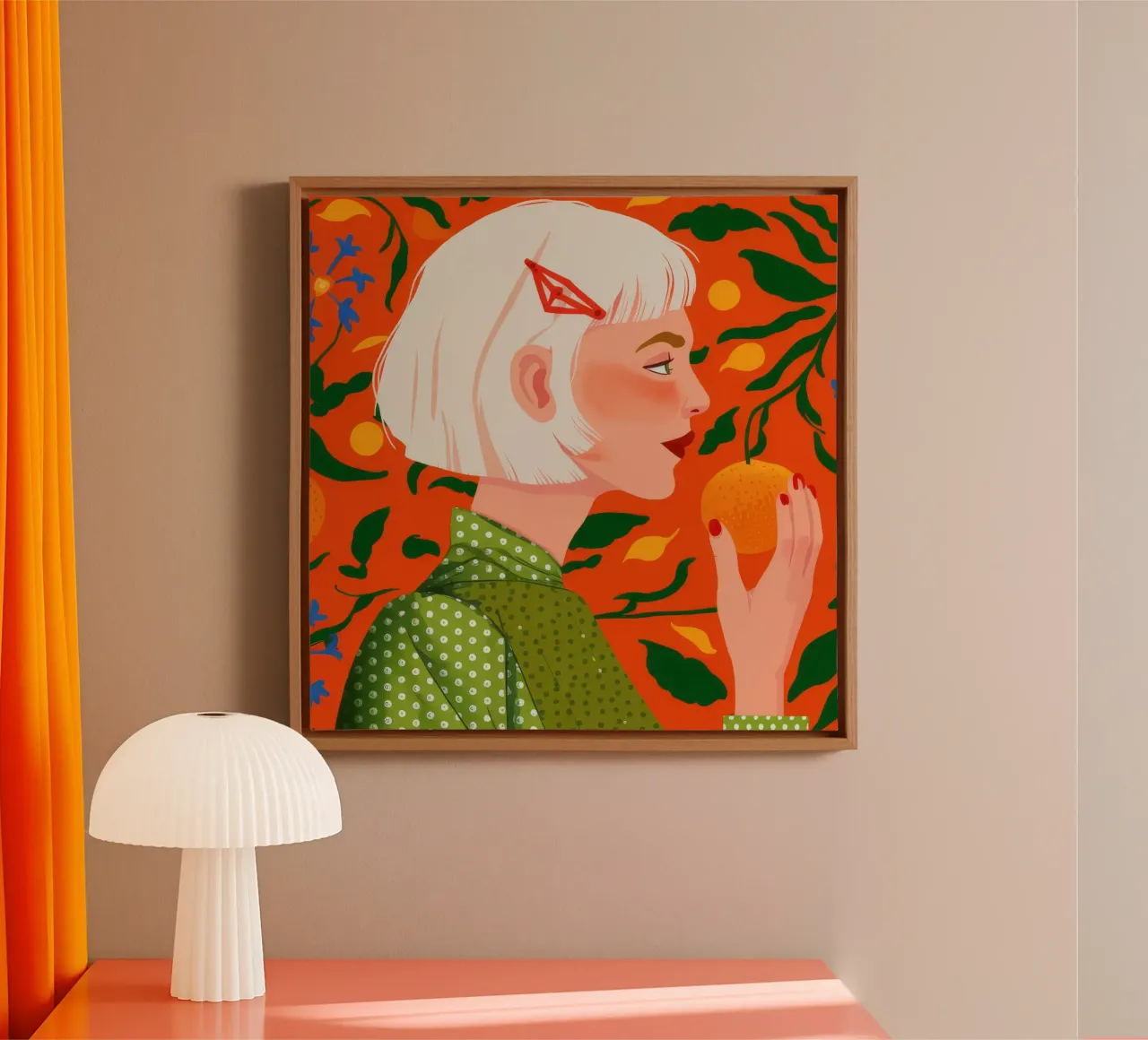 Citrus droomlandschap canvas van Twilight Muse