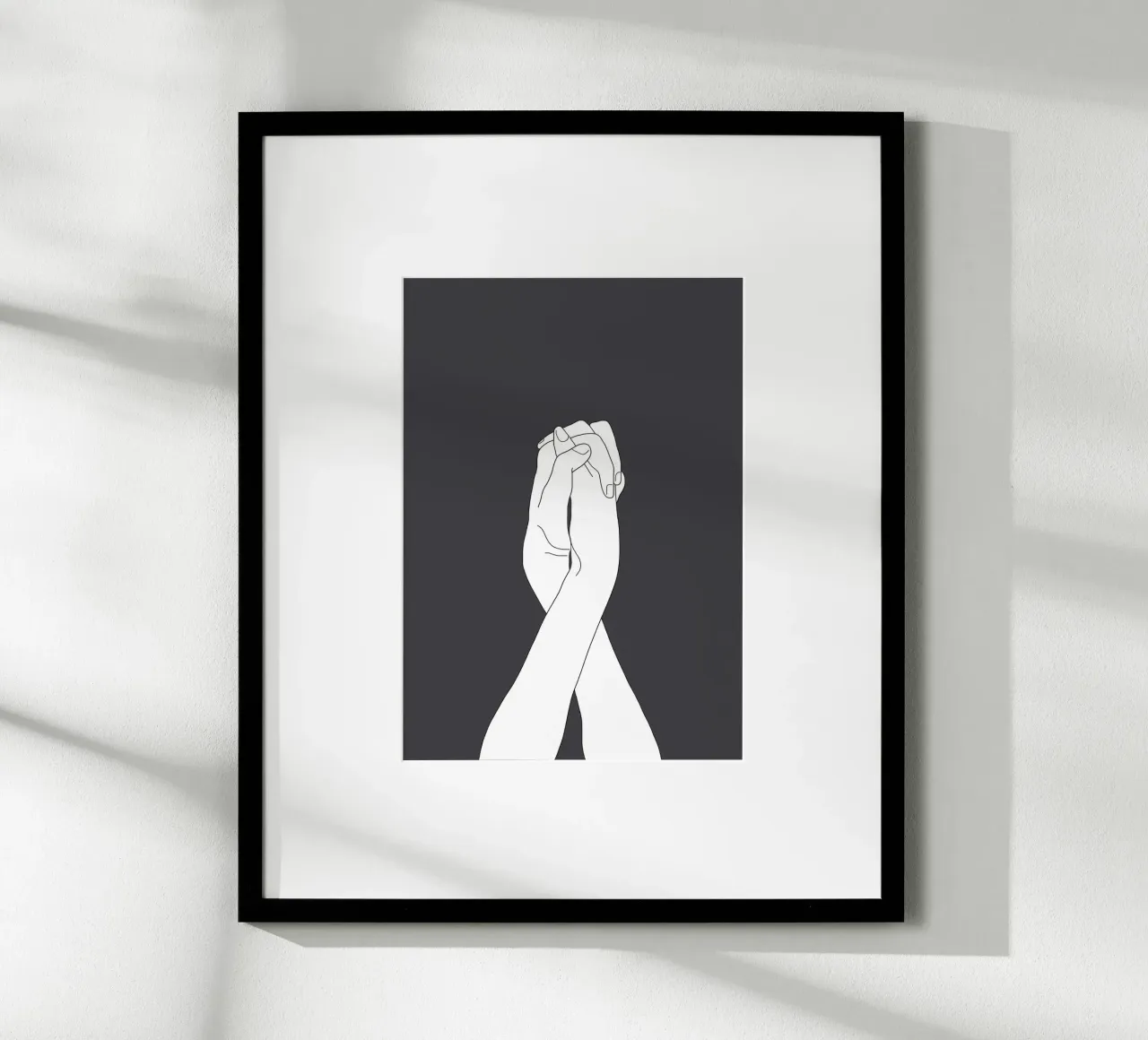 Never Let Me Go III poster con telaio in alluminio da Nadjaa
