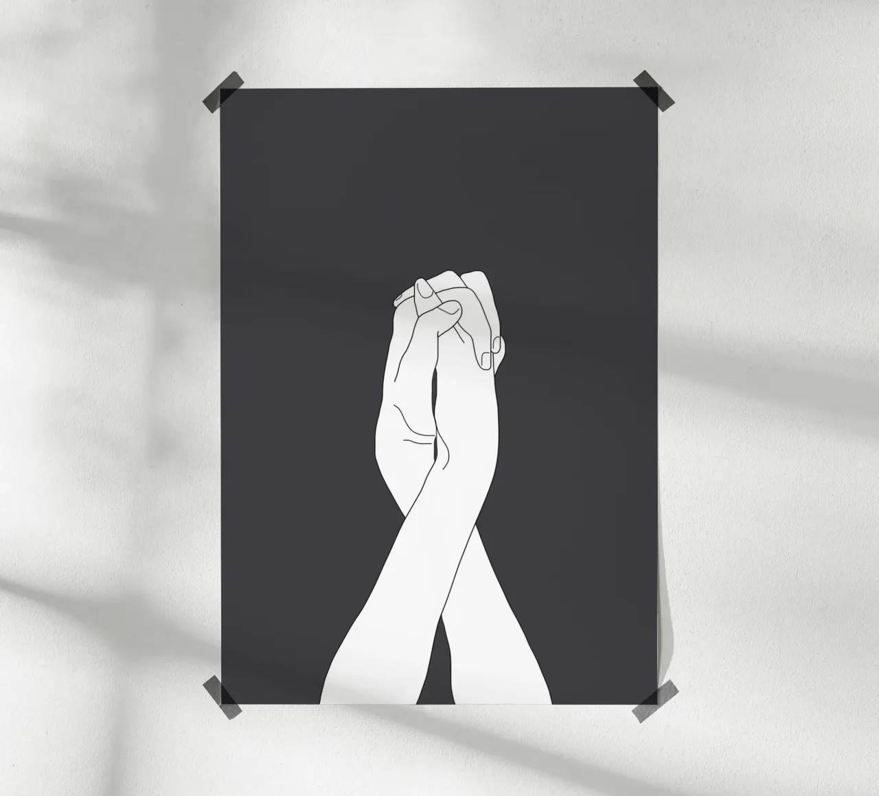 Never Let Me Go III poster con telaio in alluminio da Nadjaa