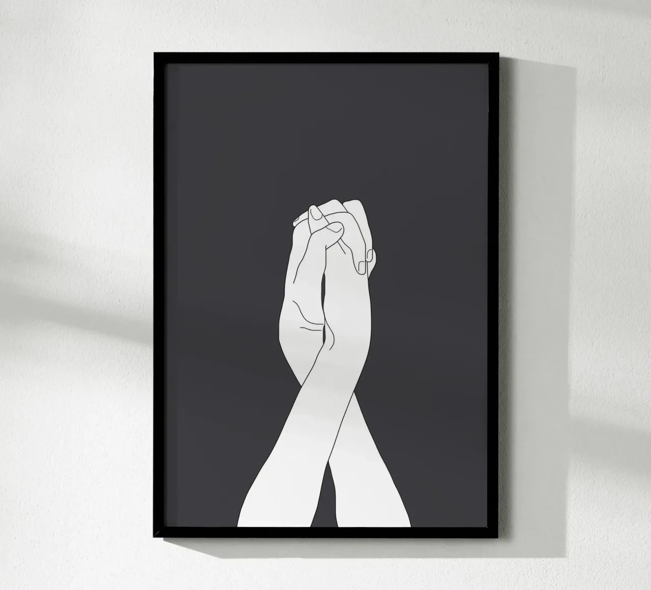 Never Let Me Go III poster con telaio in alluminio da Nadjaa