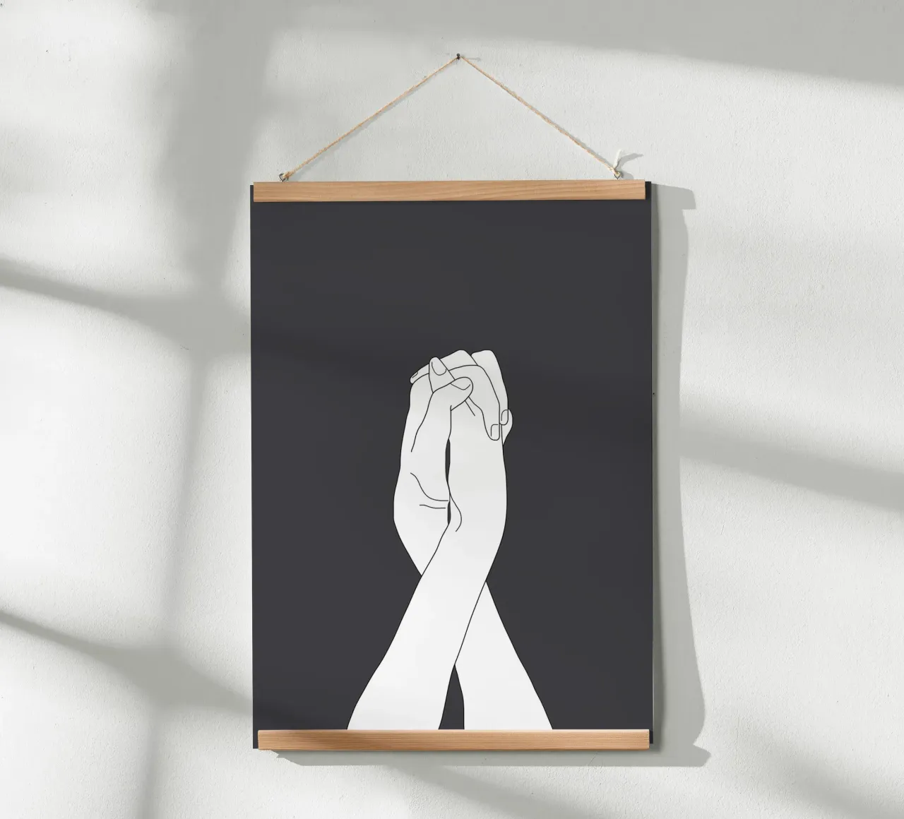 Never Let Me Go III poster con telaio in alluminio da Nadjaa