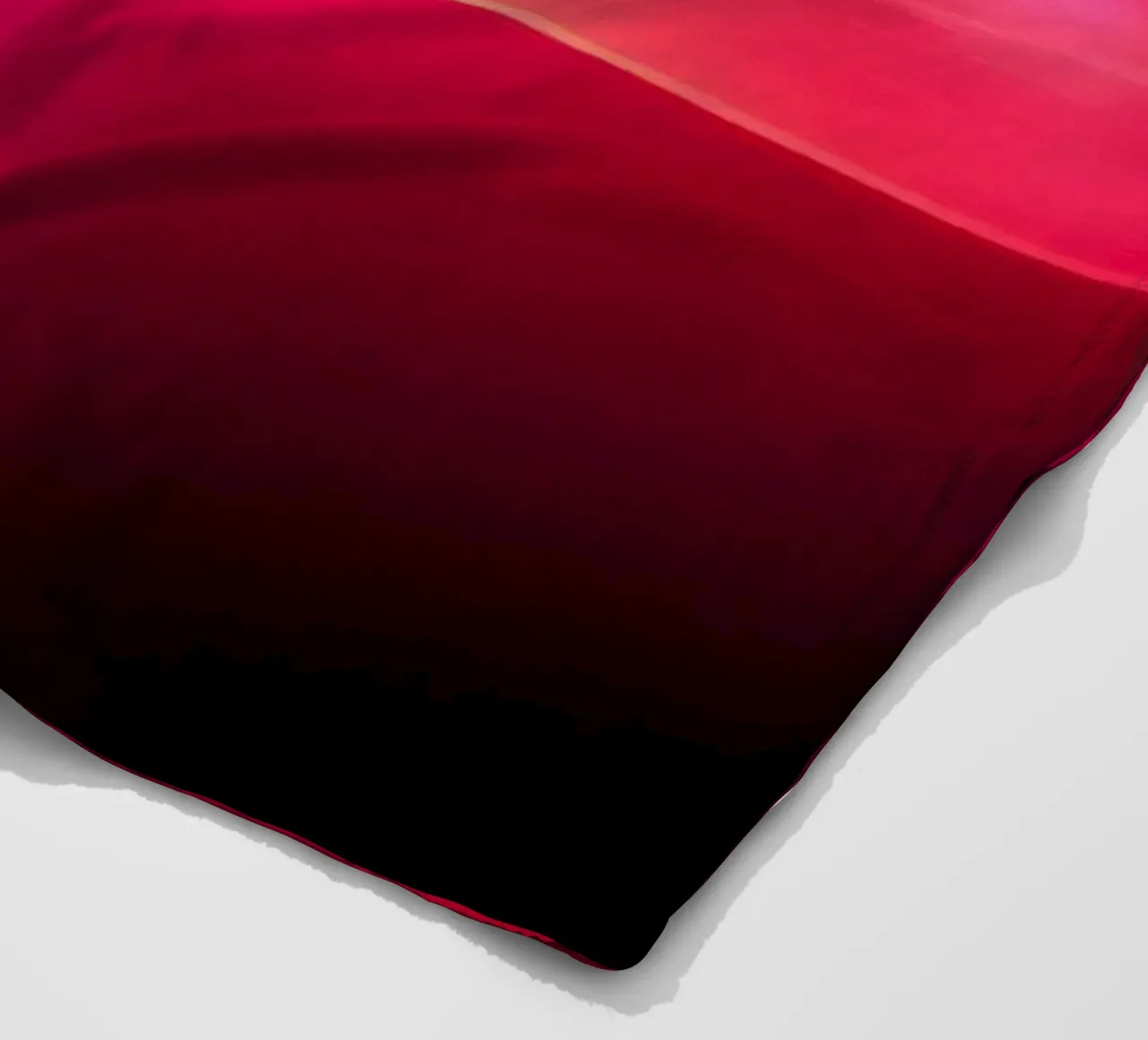 light waves dance in colorful patterns against a dark art fleece blanket by DesignDoodle