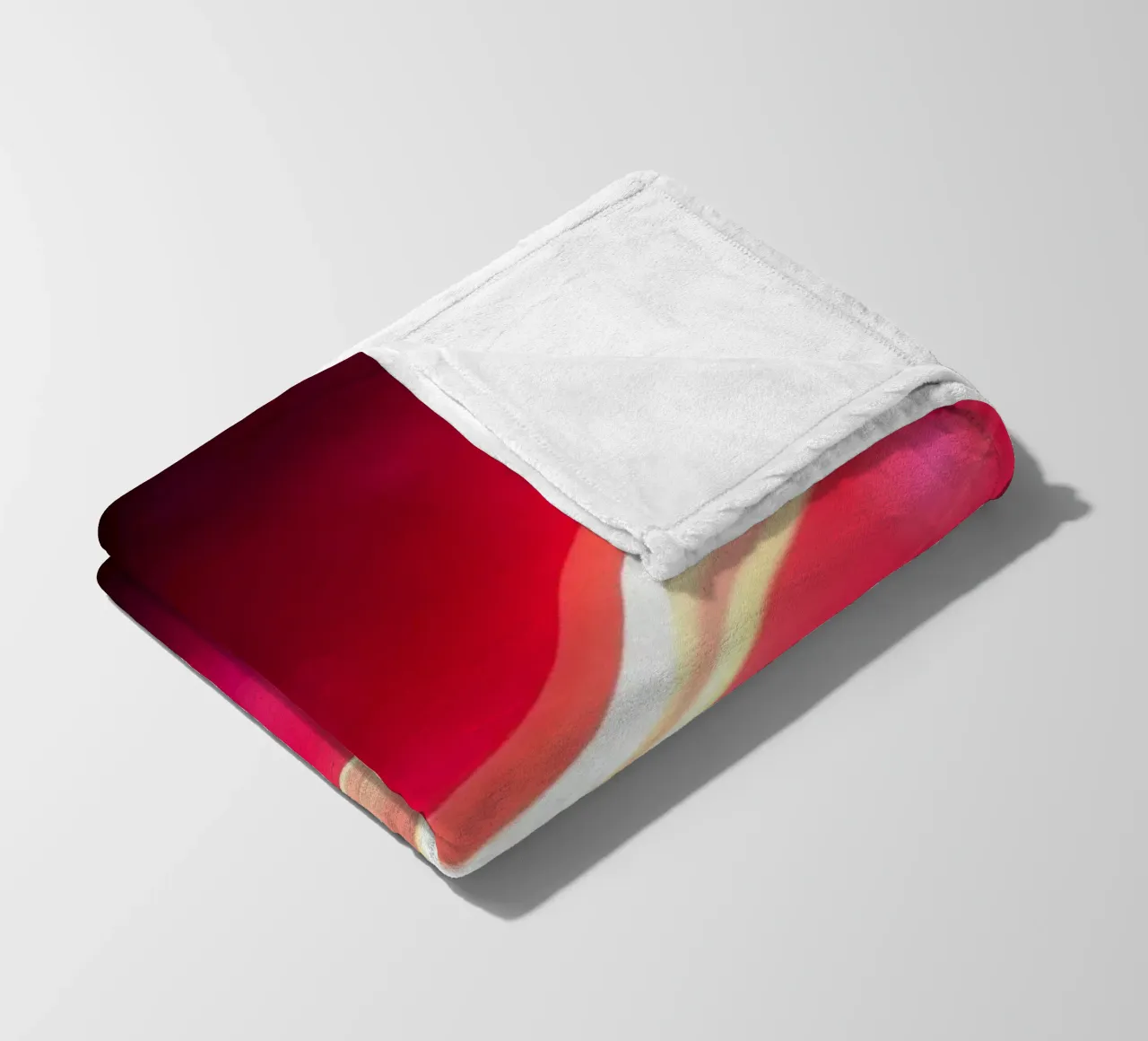 light waves dance in colorful patterns against a dark art fleece blanket by DesignDoodle