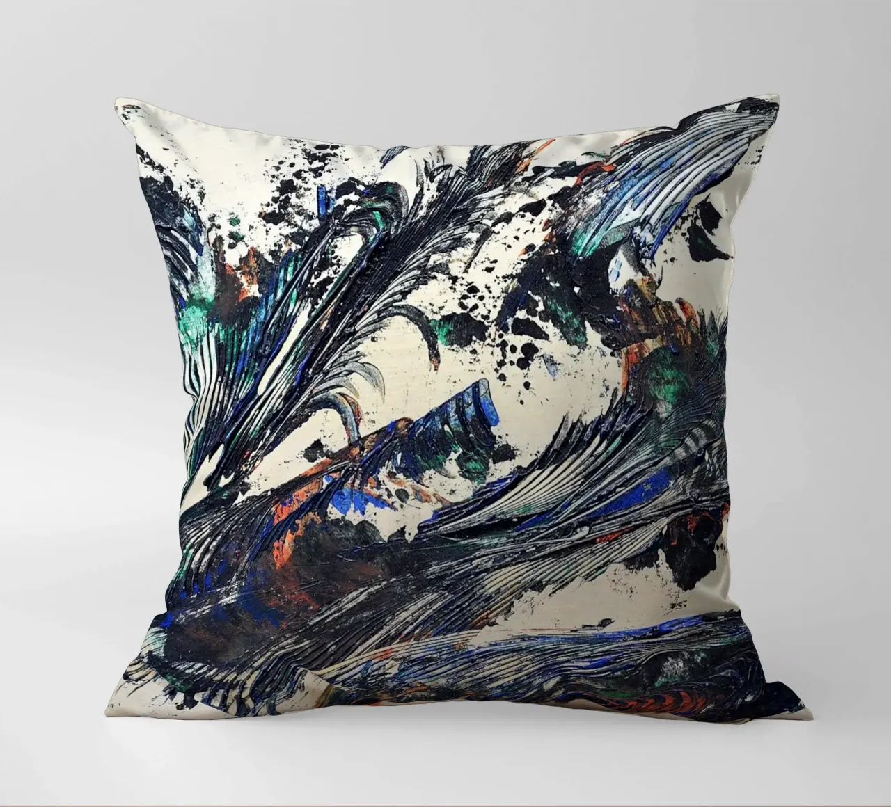 MESSAGE FROM THE HEART 31 cuscino da Thierry Vobmann Abstract painting