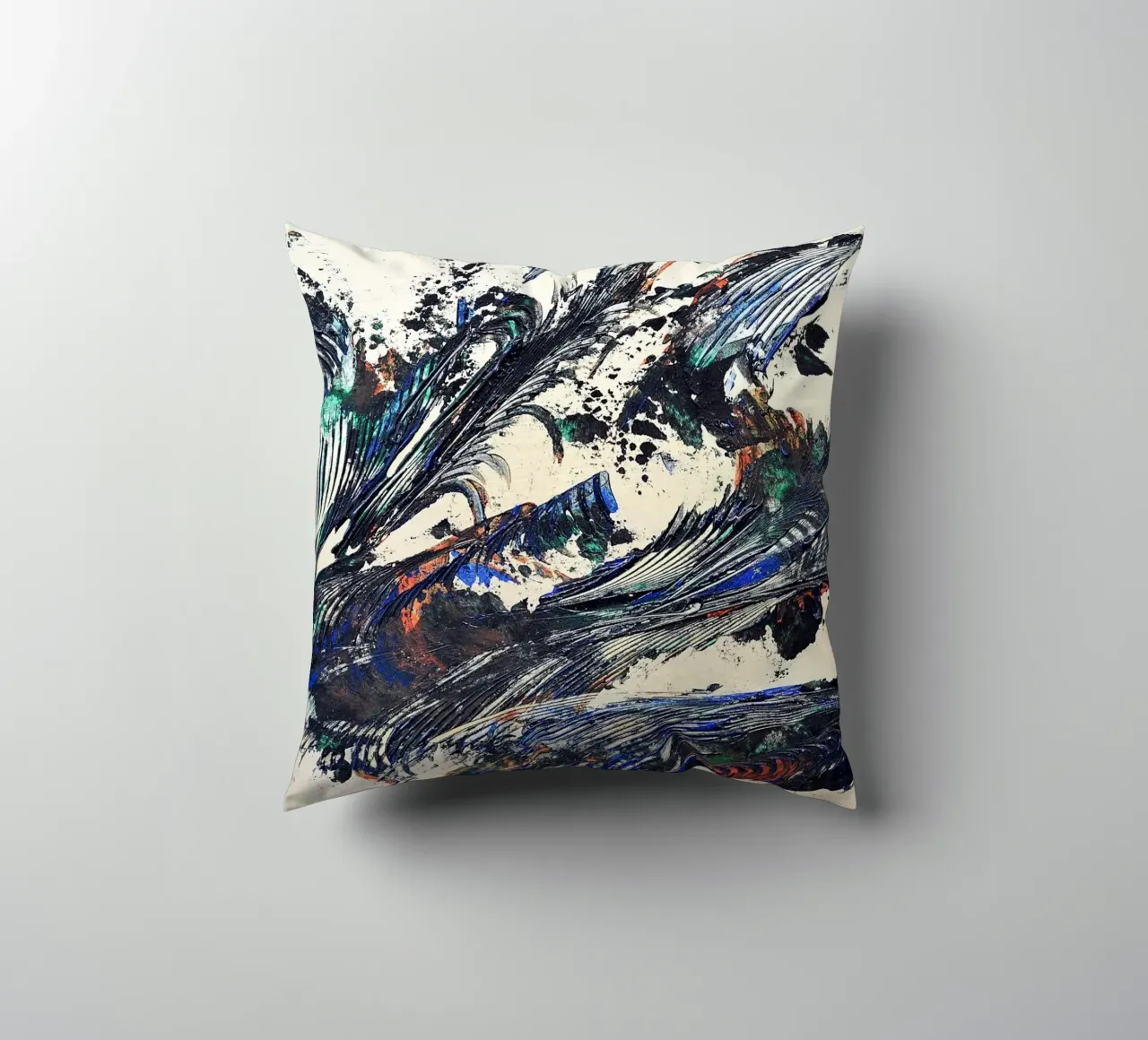 MESSAGE FROM THE HEART 31 cuscino da Thierry Vobmann Abstract painting