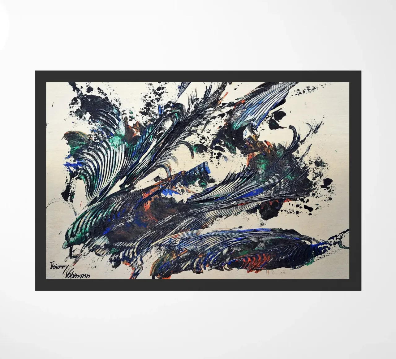 MESSAGE FROM THE HEART 31 zerbino da Thierry Vobmann Abstract painting