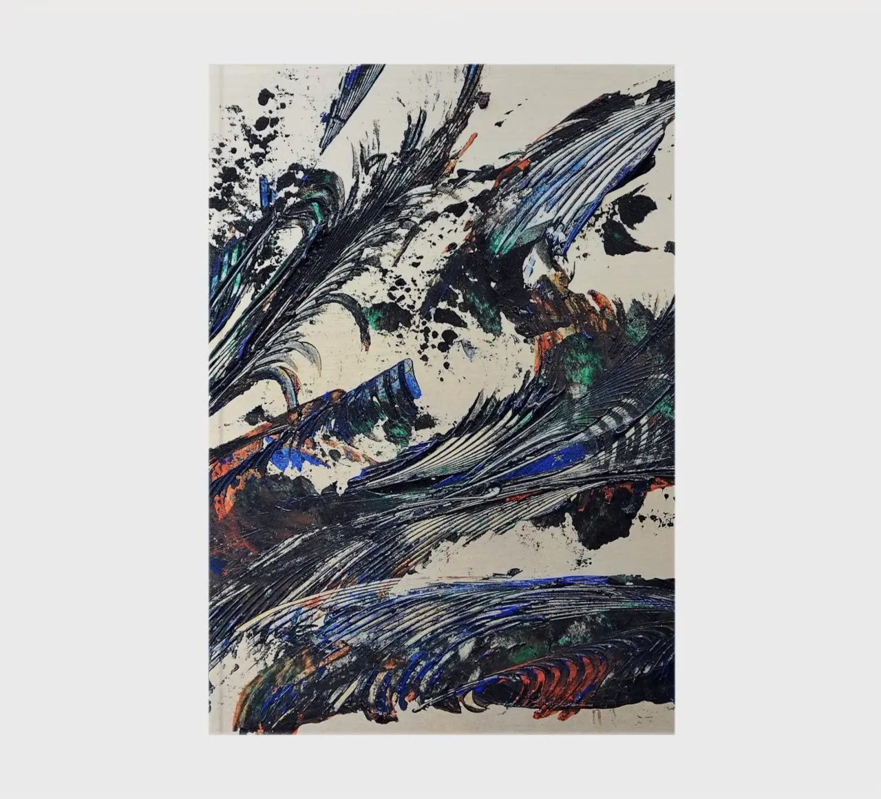 MESSAGE FROM THE HEART 31 notebook by Thierry Vobmann Abstract painting