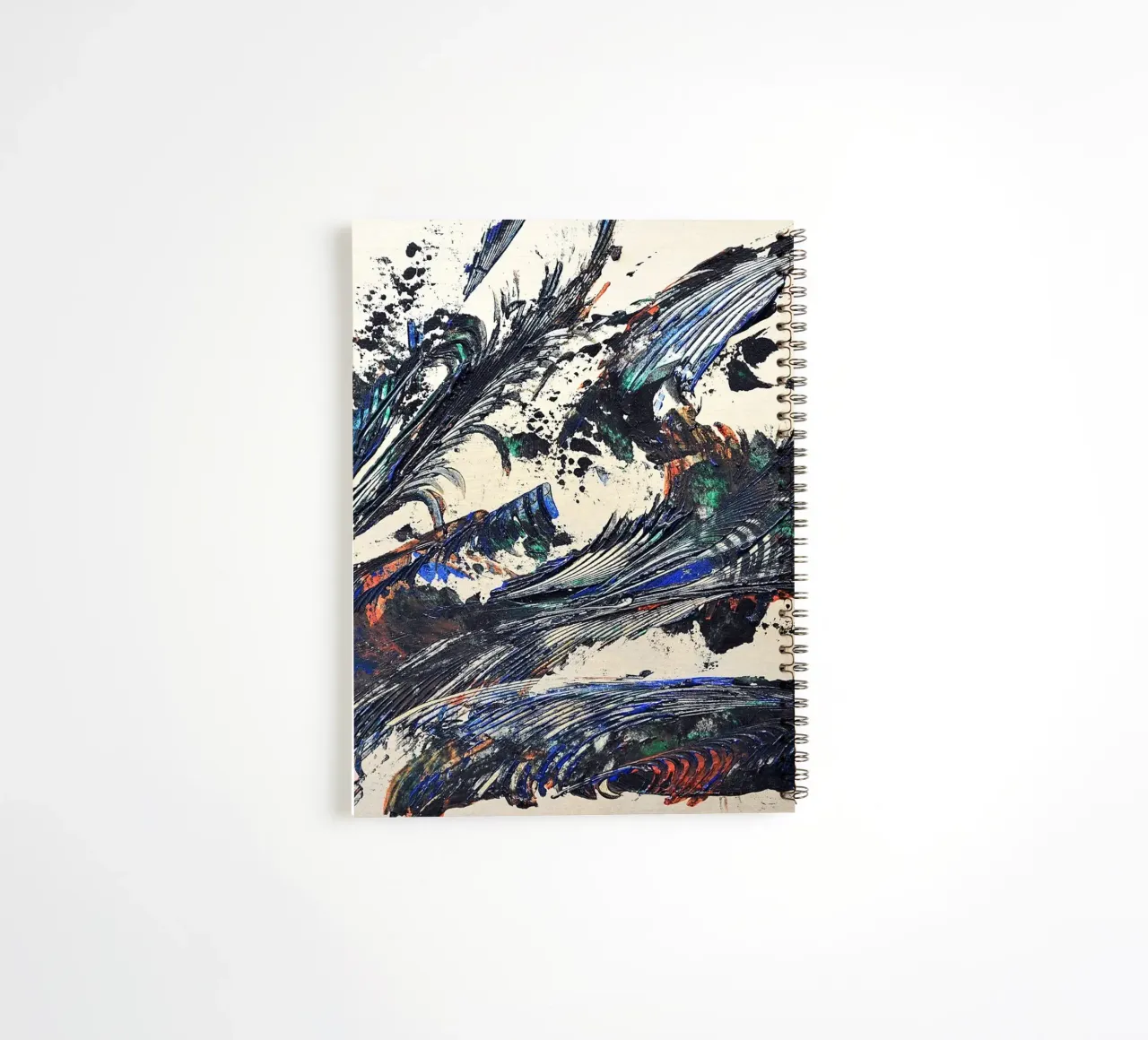 MESSAGE FROM THE HEART 31 spiral notebook by Thierry Vobmann Abstract painting