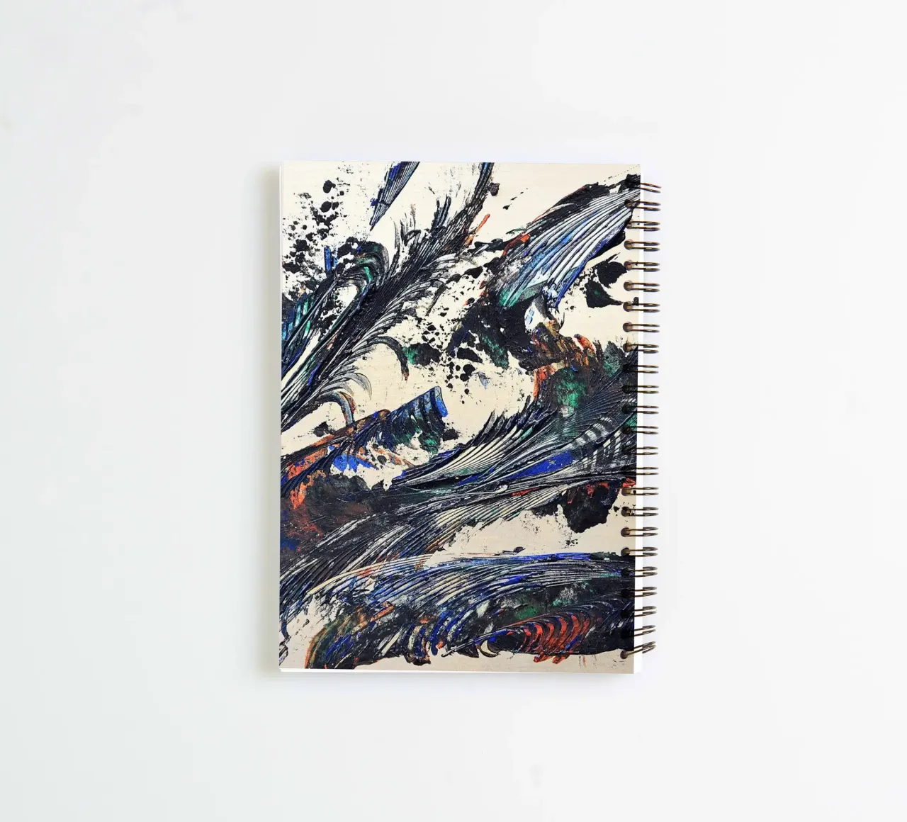 MESSAGE FROM THE HEART 31 spiral notebook by Thierry Vobmann Abstract painting