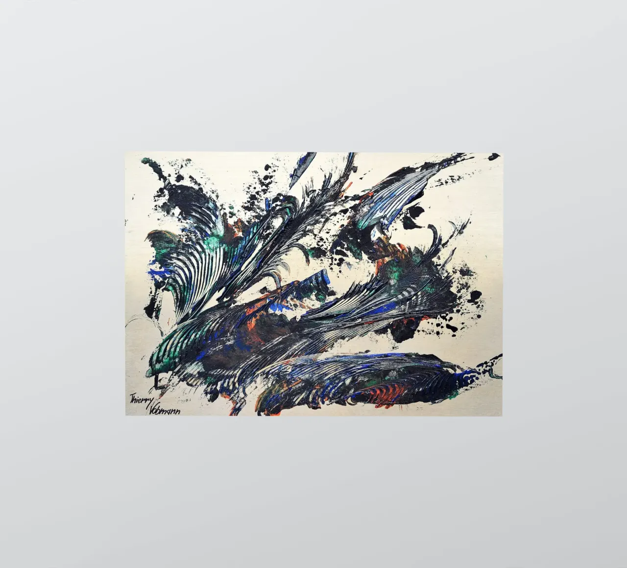 MESSAGE FROM THE HEART 31 adesivo da Thierry Vobmann Abstract painting