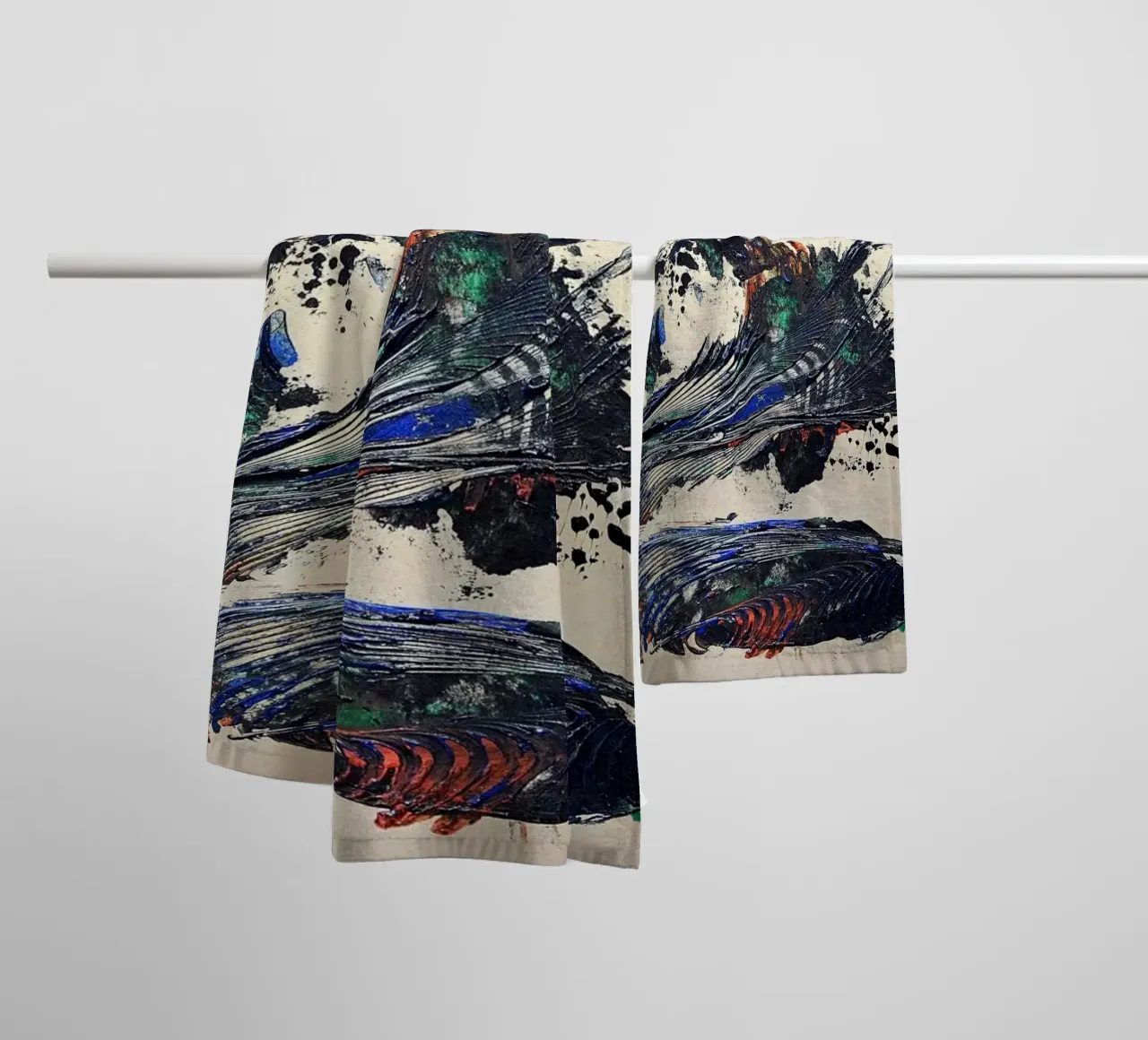 MESSAGE FROM THE HEART 31 asciugamano da bagno da Thierry Vobmann Abstract painting