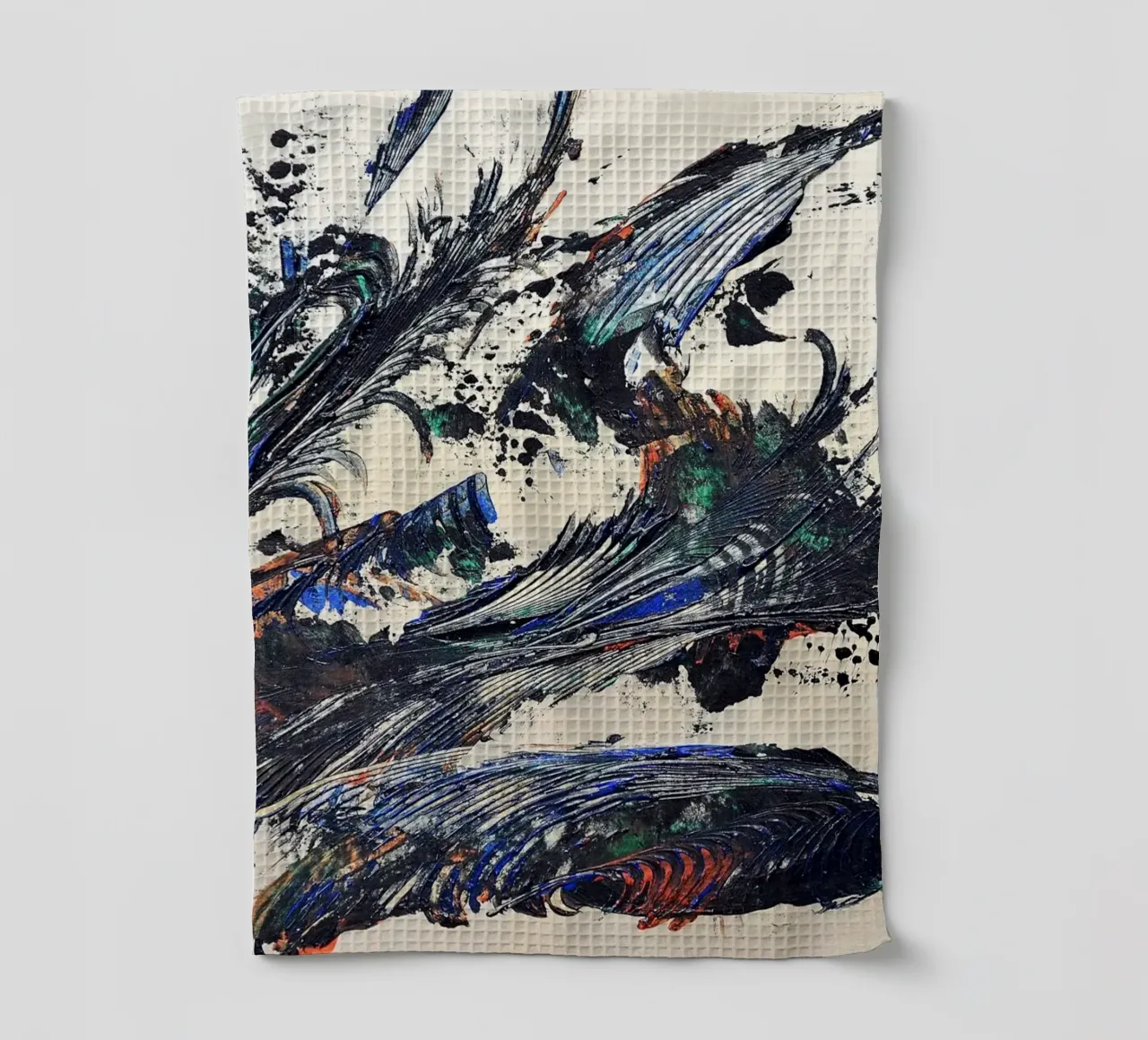 MESSAGE FROM THE HEART 31 torchon de Thierry Vobmann Abstract painting