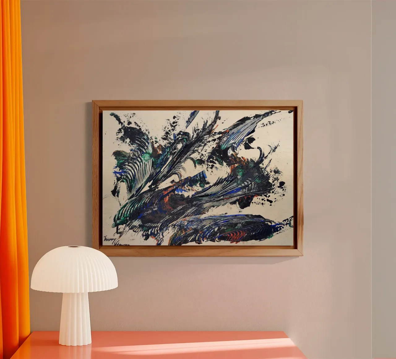 MESSAGE FROM THE HEART 31 alluminio dibond da Thierry Vobmann Abstract painting