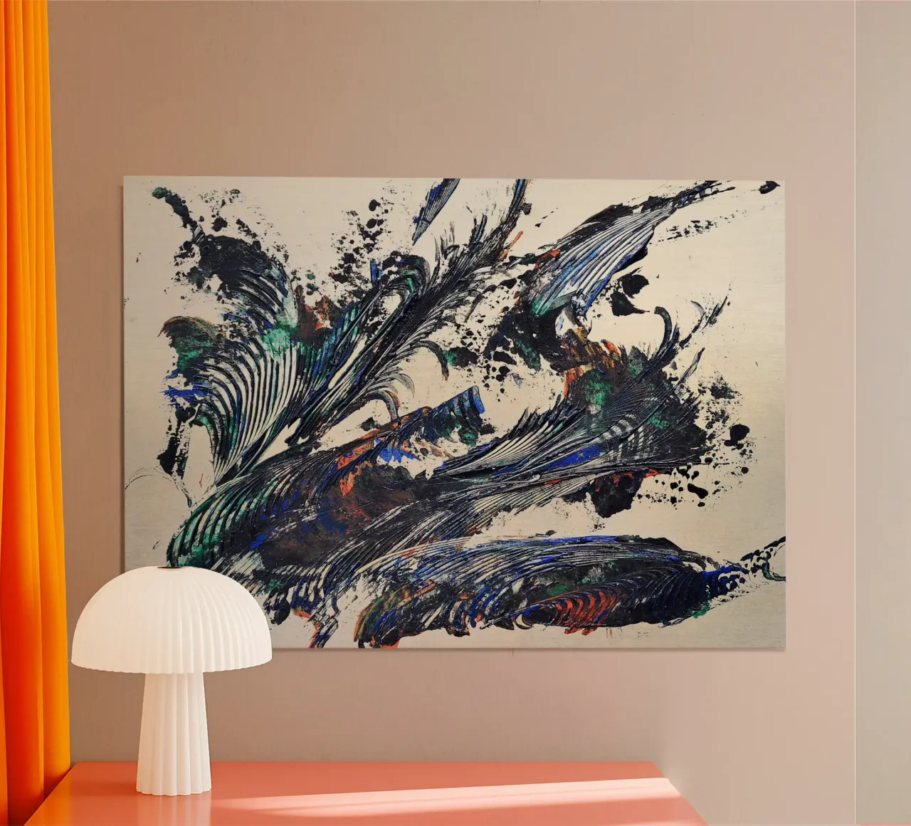 MESSAGE FROM THE HEART 31 carta hahnemühle da Thierry Vobmann Abstract painting