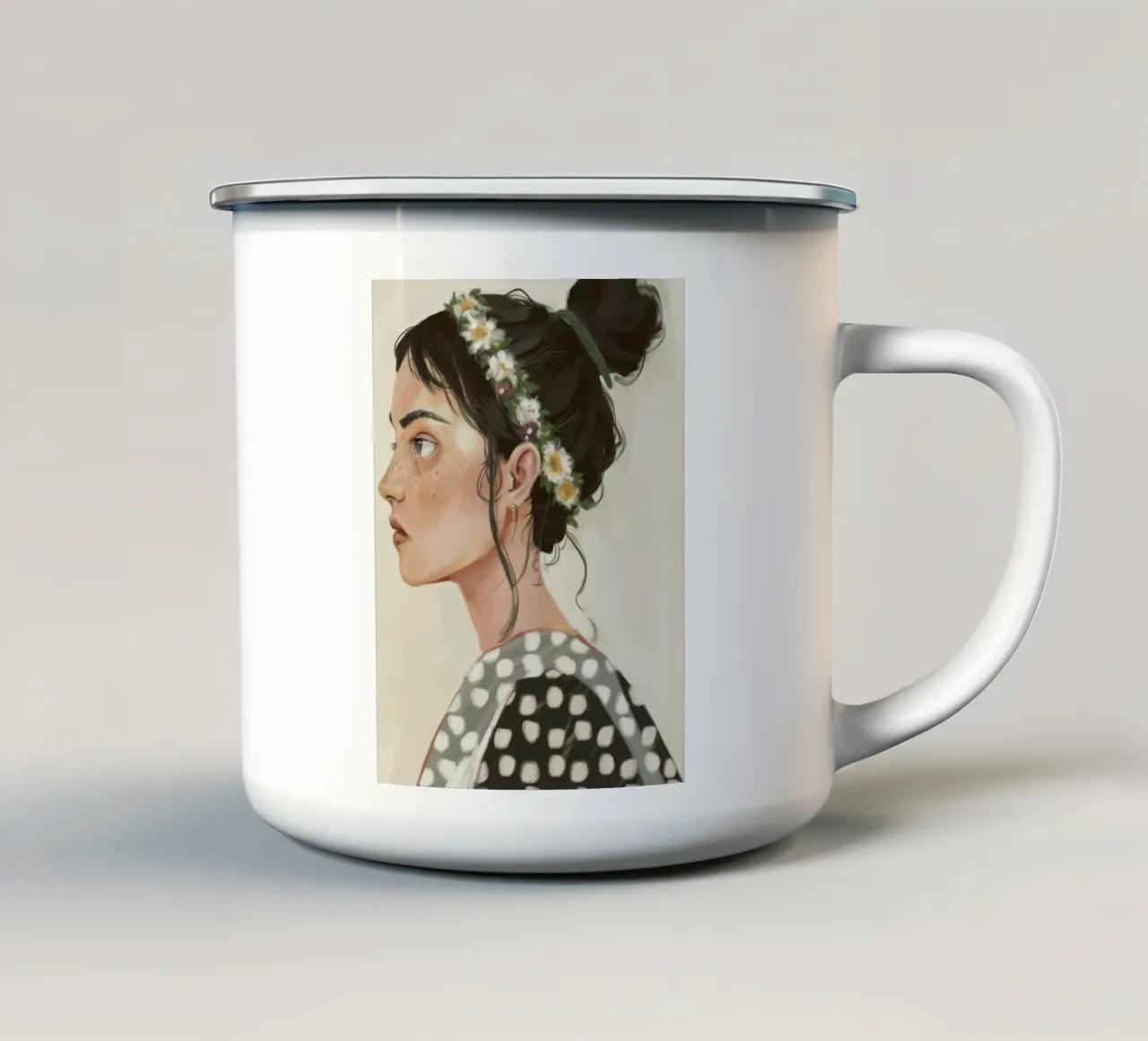 Bellezza floreale Serenity tazza in smalto da Twilight Muse