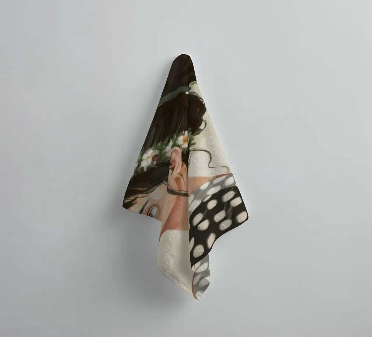 Bloemenschoonheid Serenity badhanddoek van Twilight Muse
