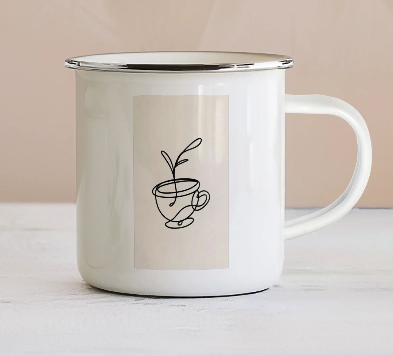 Minimal Matter No 07 enamel mug by treechild