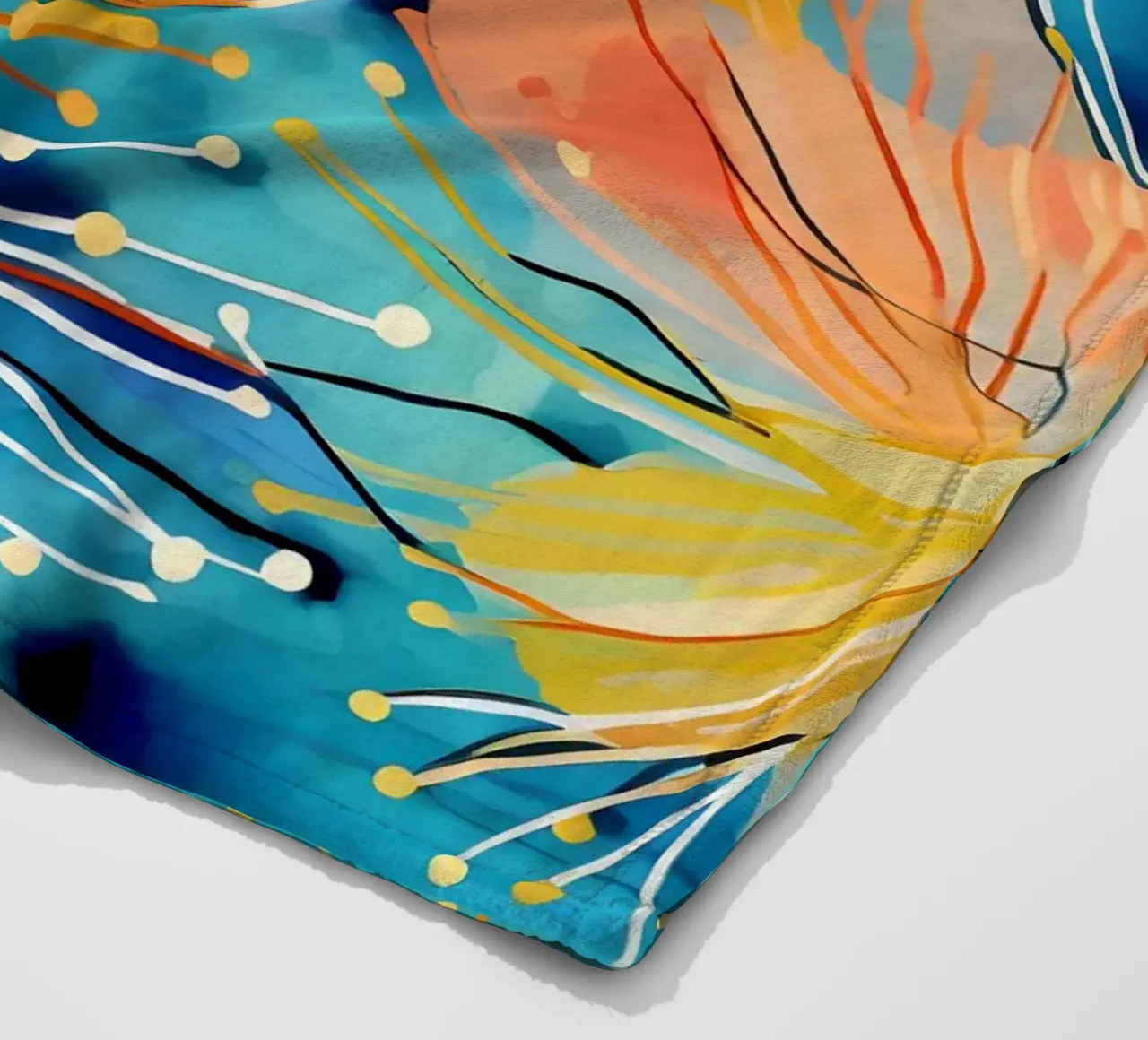 Dente di leone colorato coperta in pile da Botanical Pattern House