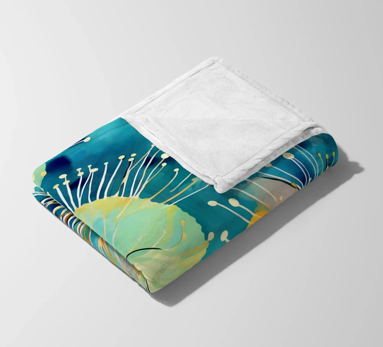 Dente di leone colorato coperta in pile da Botanical Pattern House