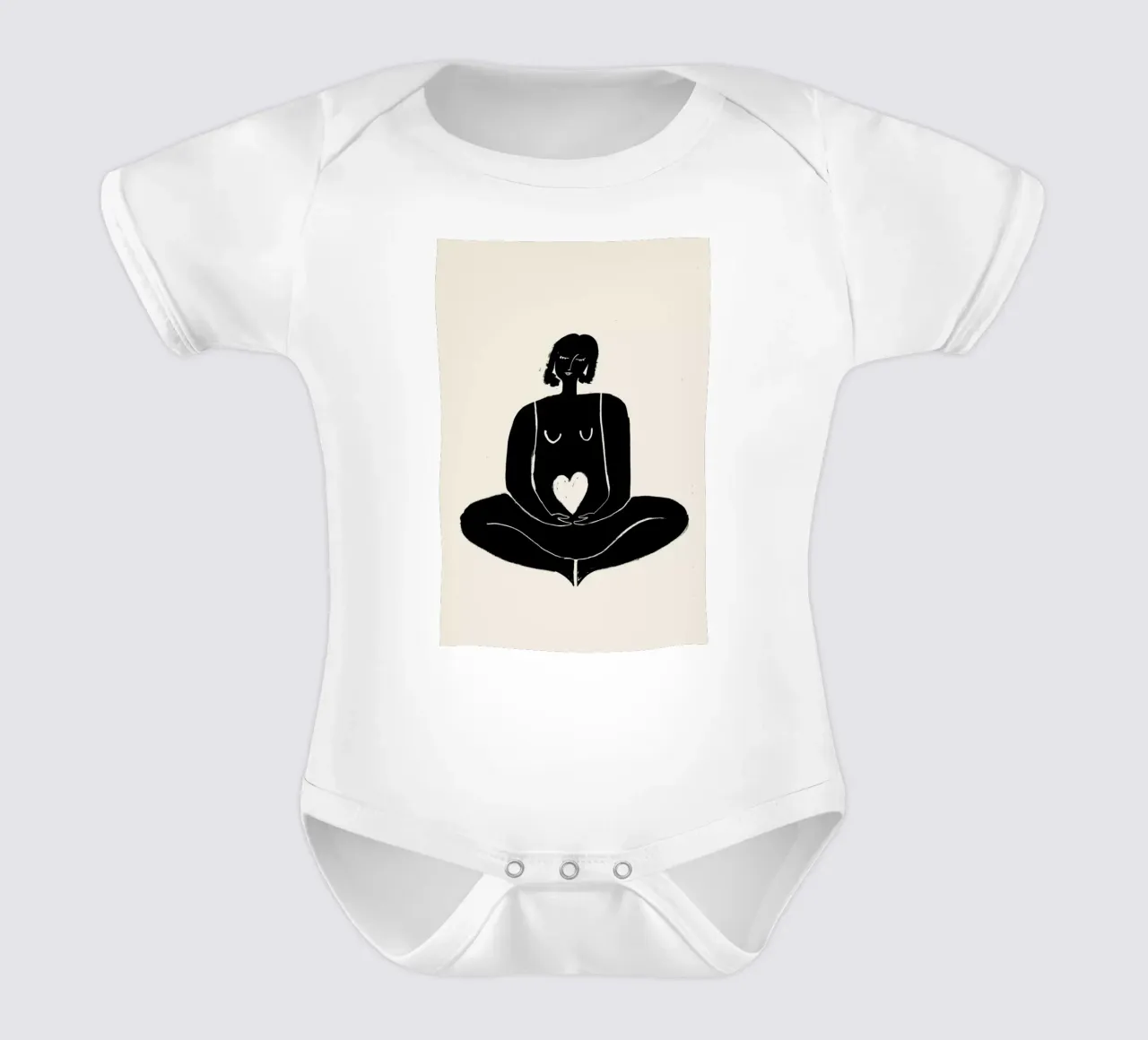 Pose of Peace 2 body neonato maniche corte da Graphite