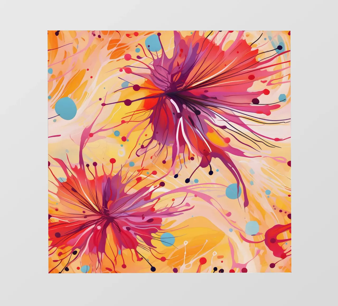 Colourburst Dandelions photo wallpaper by Botanical Pattern House