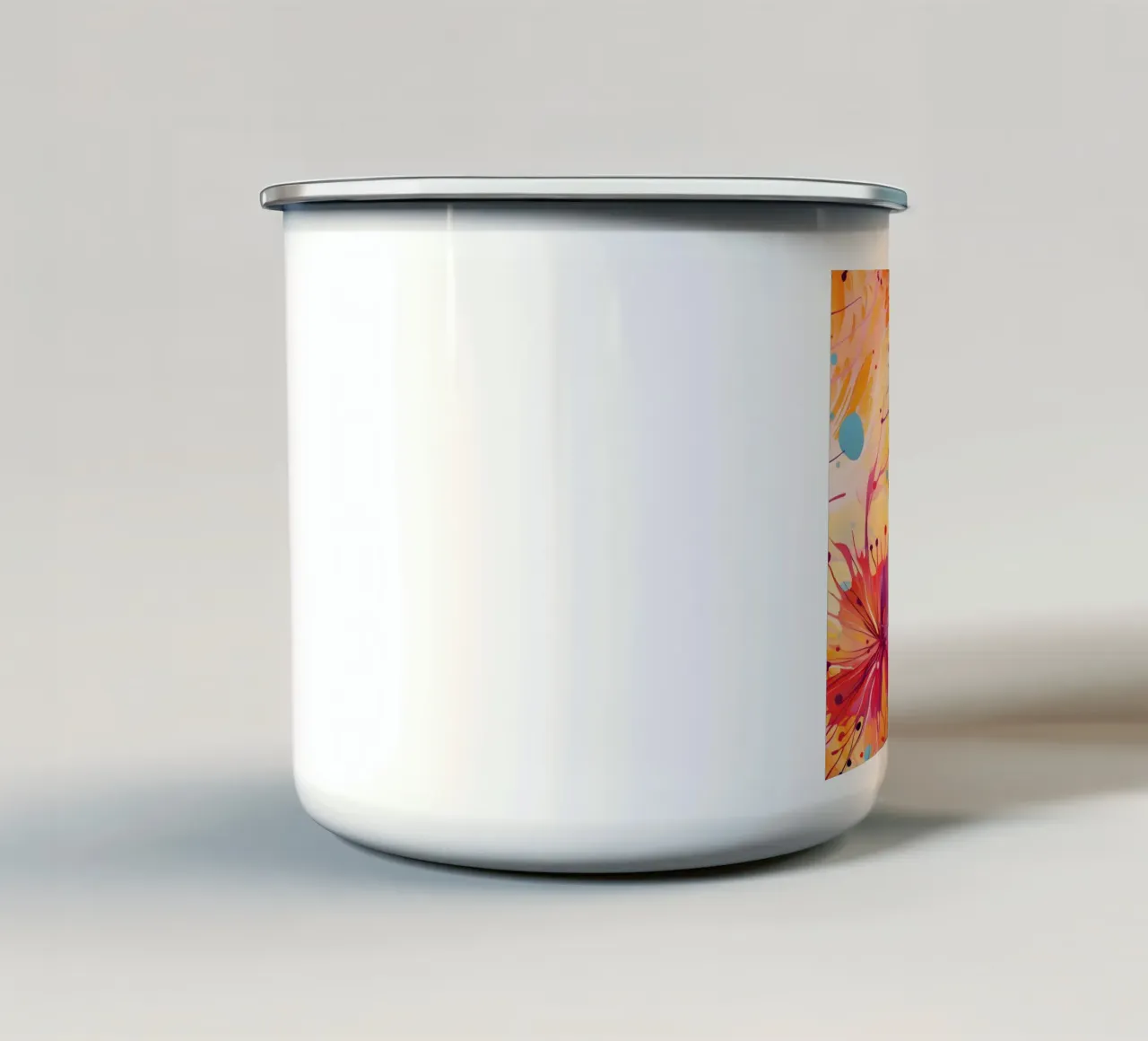 Dente di leone colorato tazza in smalto da Botanical Pattern House