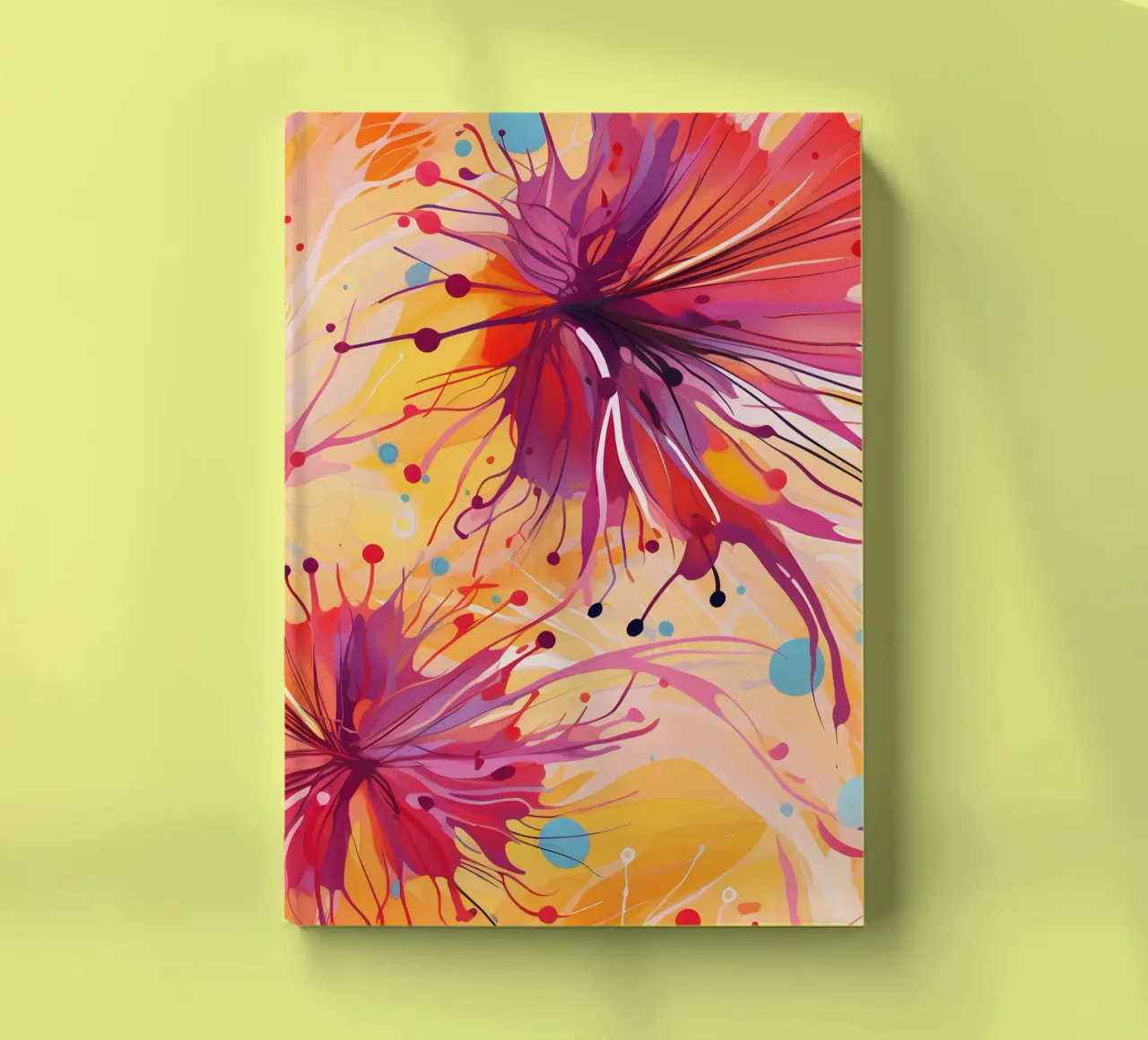 Colourburst Dandelions notebook by Botanical Pattern House