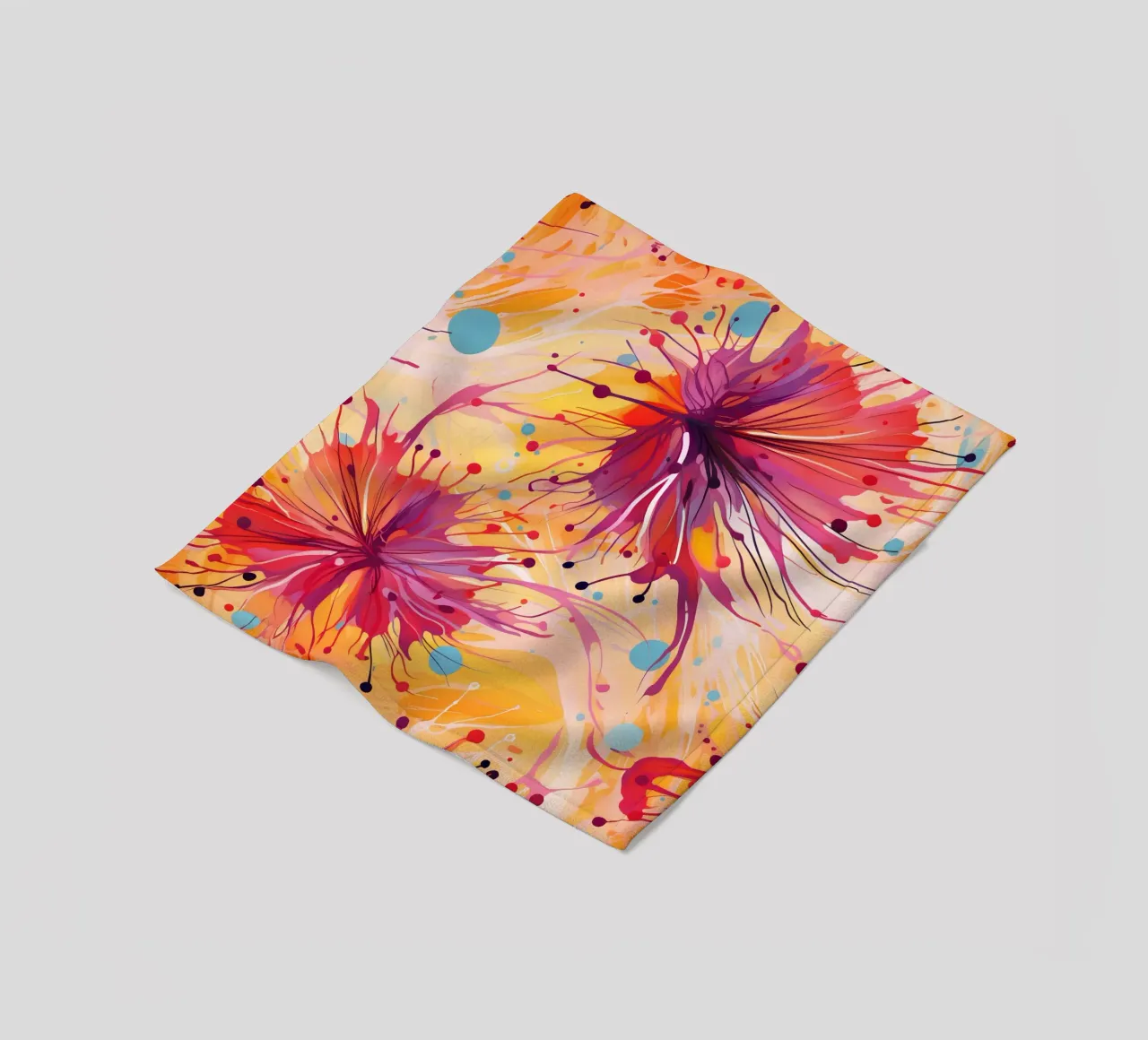 Dente di leone colorato coperta in pile da Botanical Pattern House