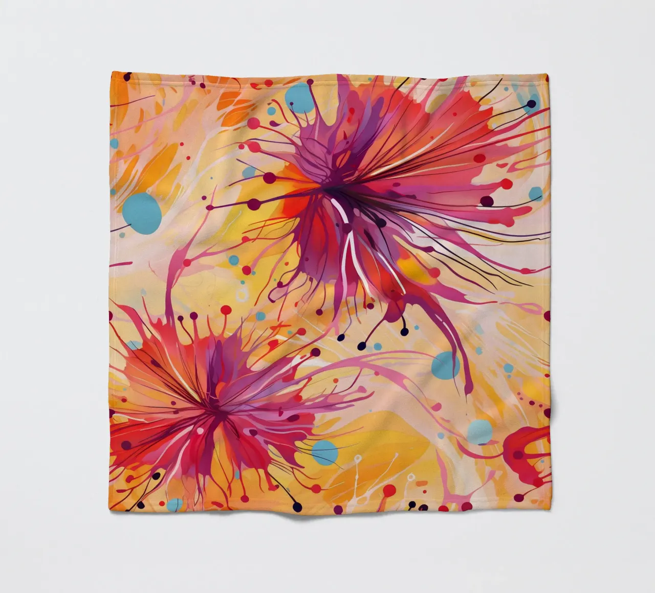 Dente di leone colorato coperta in pile da Botanical Pattern House