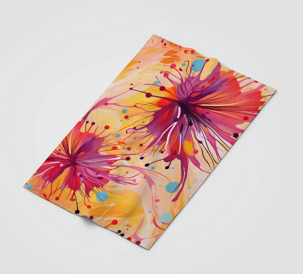 Dente di leone colorato coperta in pile da Botanical Pattern House