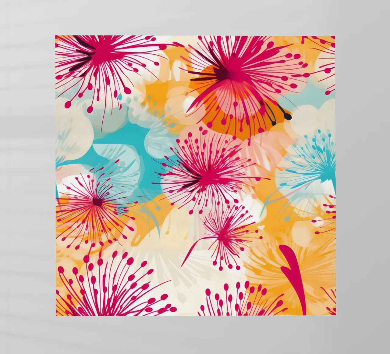 Dente di leone colorato pellicola backlit da Botanical Pattern House