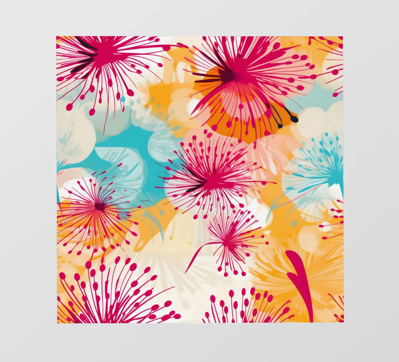Dente di leone colorato pellicola backlit da Botanical Pattern House