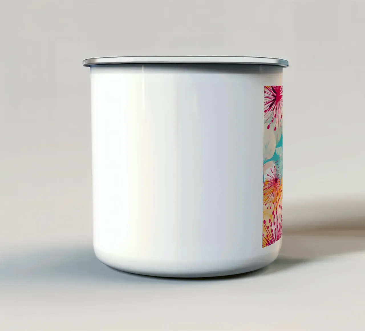Dente di leone colorato tazza in smalto da Botanical Pattern House