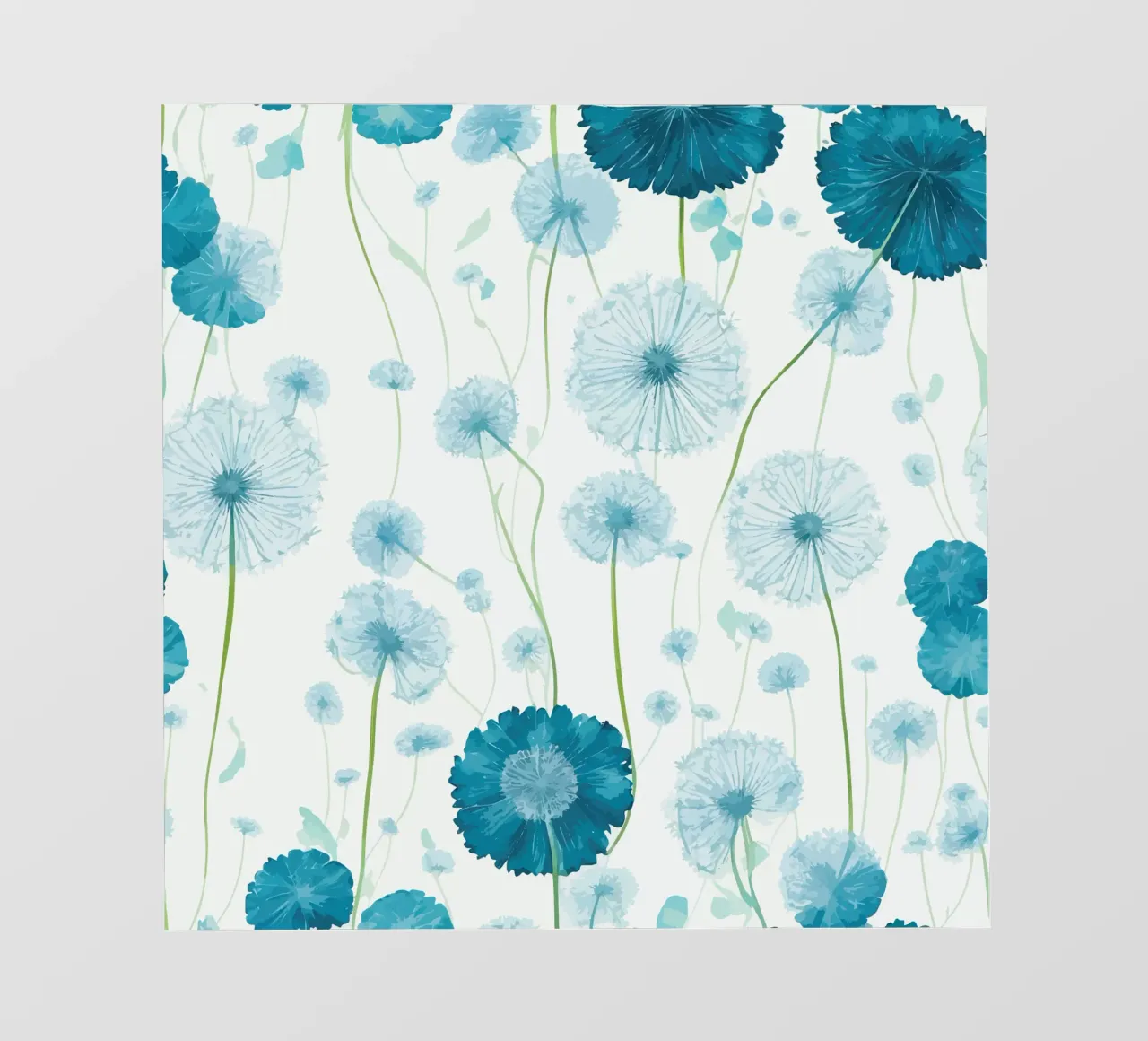Verdant Dandelions photo wallpaper by Botanical Pattern House