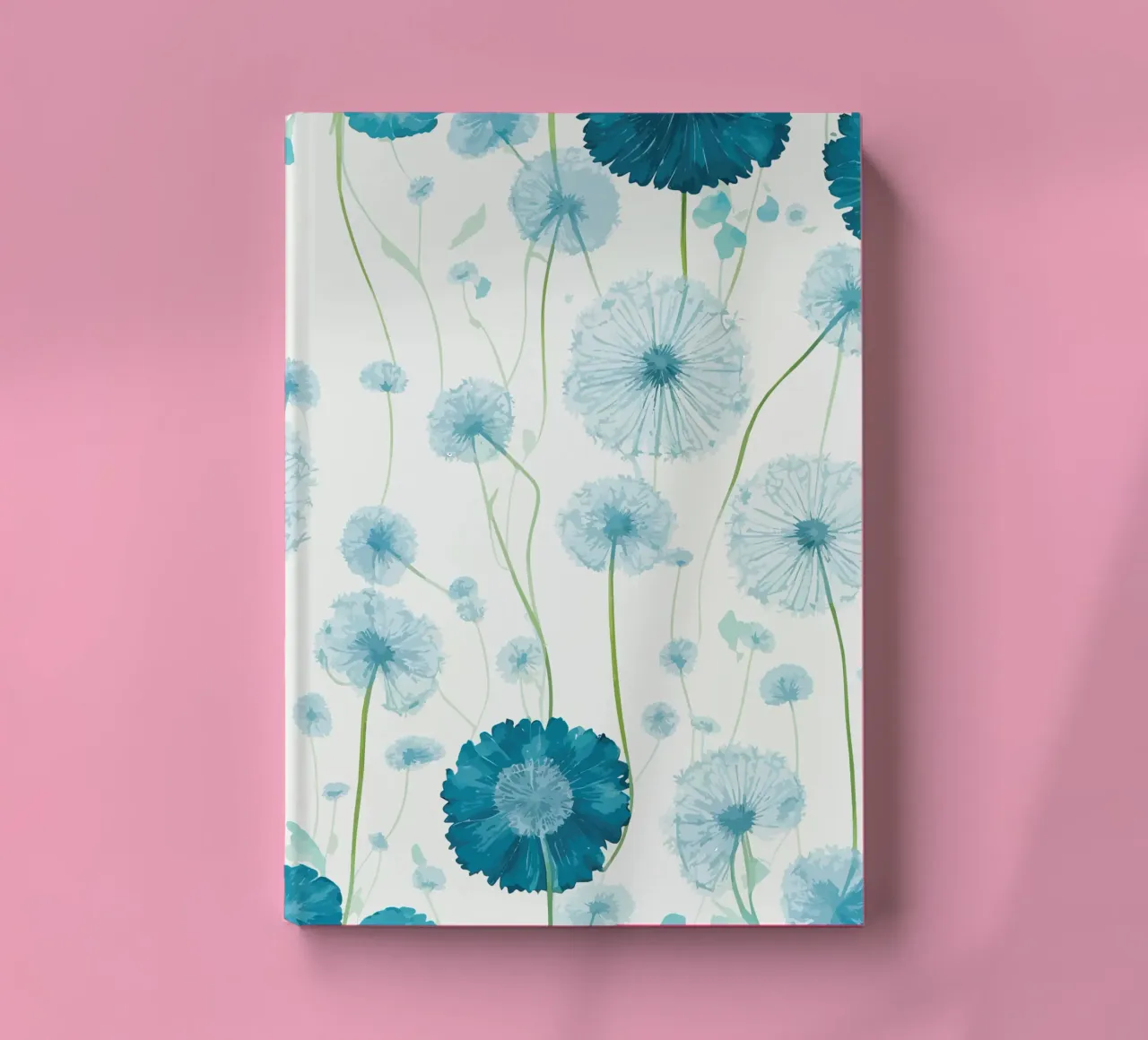 Verdant Dandelions notebook by Botanical Pattern House