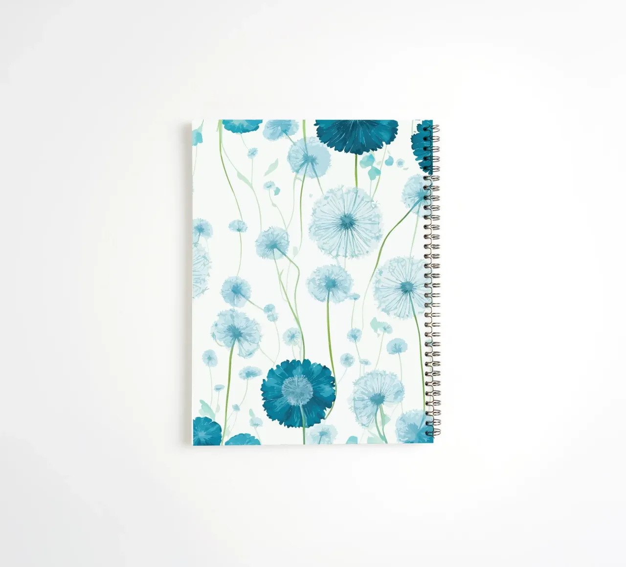 Verdant Dandelions spiral notebook by Botanical Pattern House