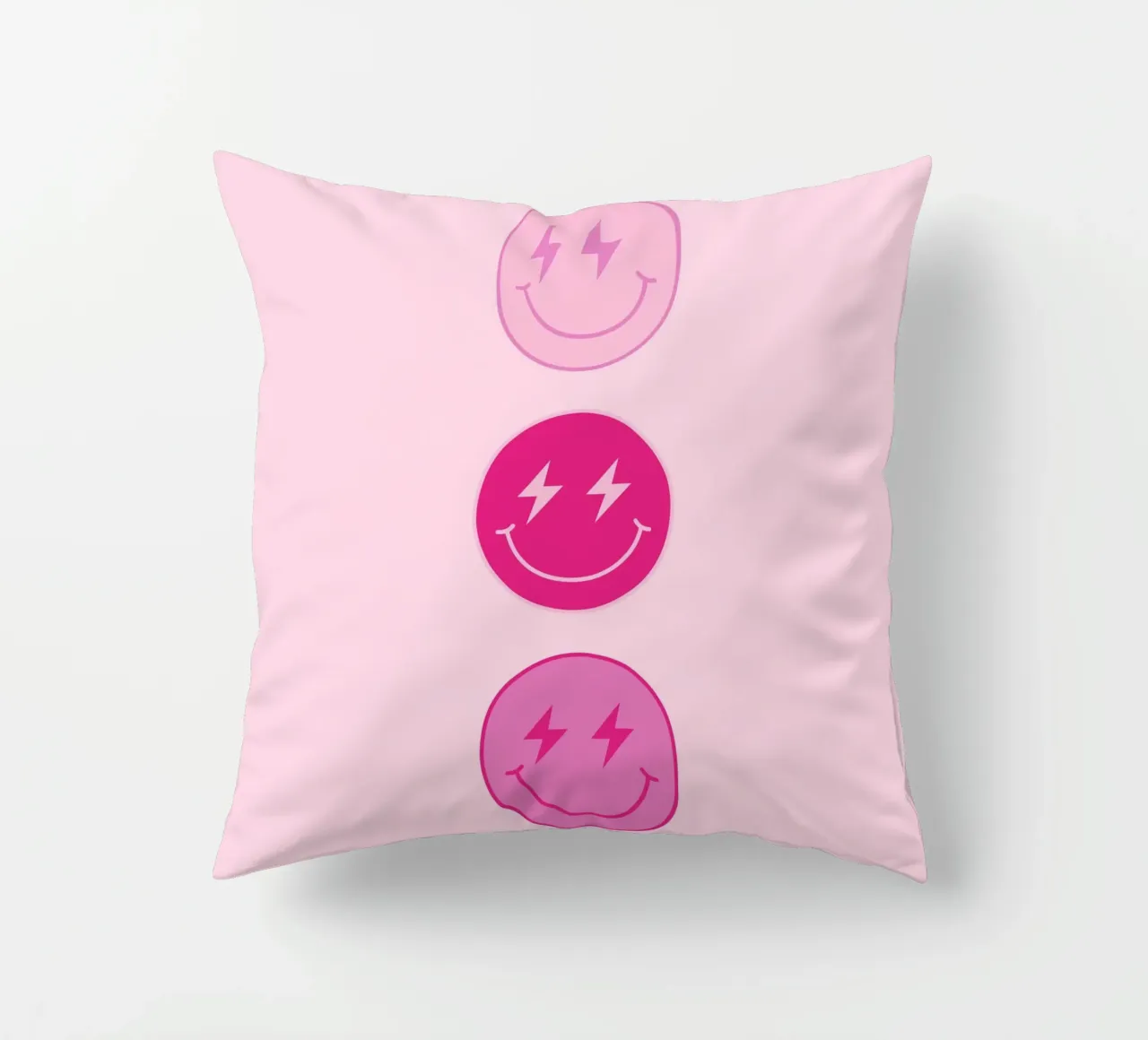 Thunderbolt Smiley cuscino da Paigaam Studio