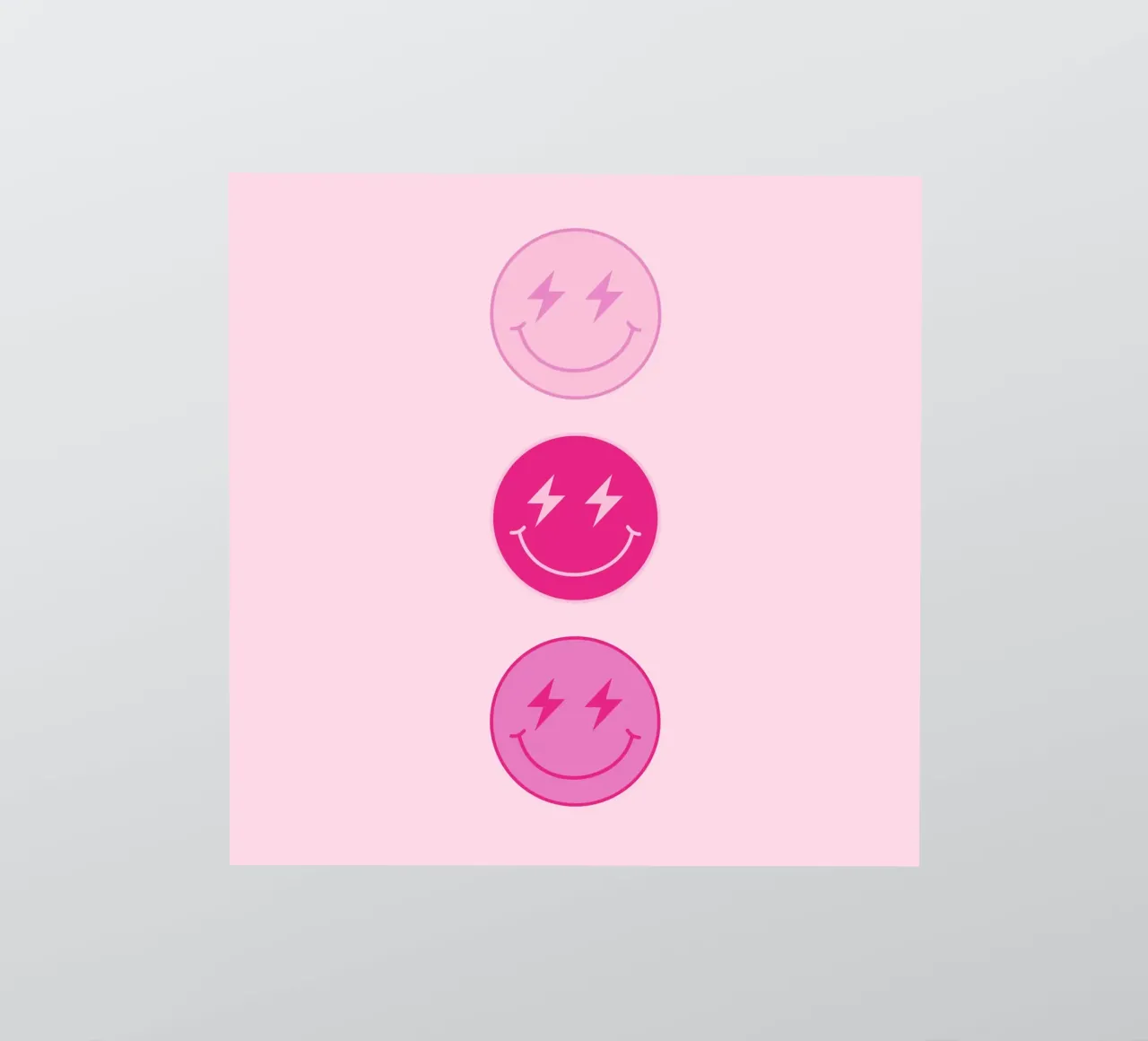 Thunderbolt Smiley sticker by Paigaam Studio