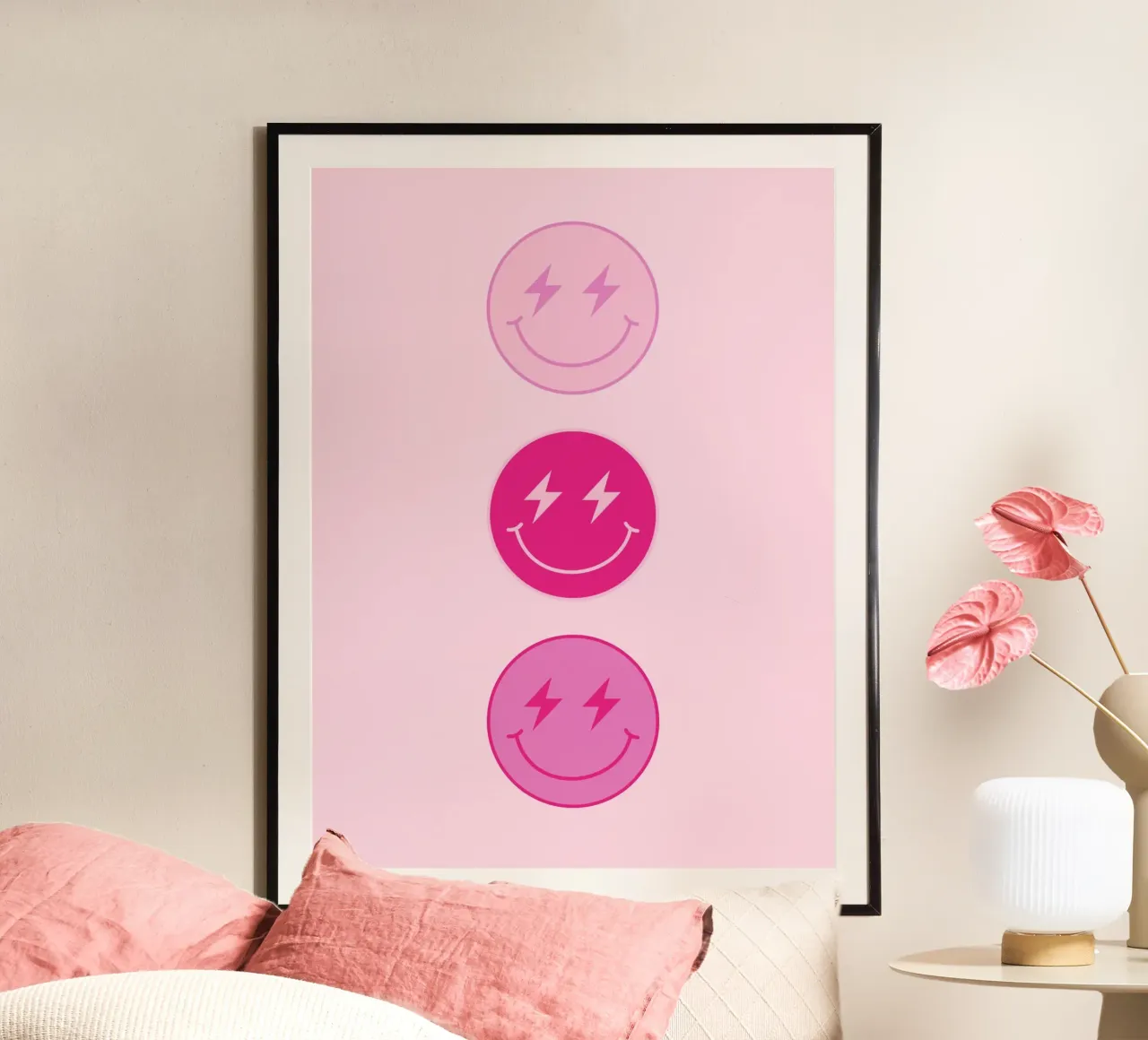 Thunderbolt Smiley poster da Paigaam Studio