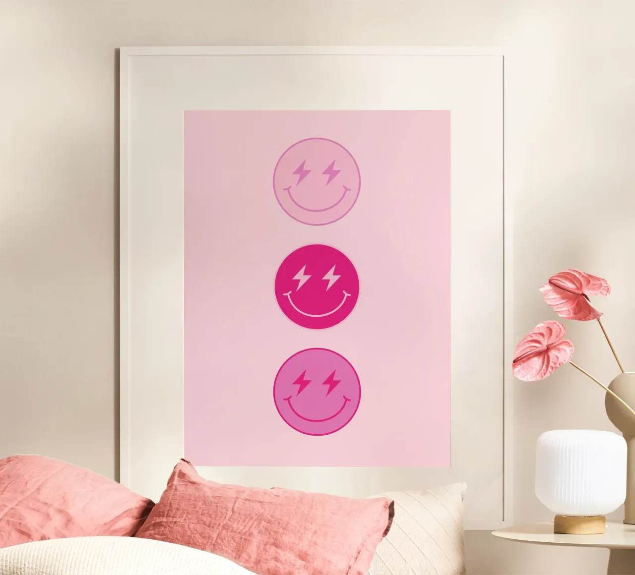 Thunderbolt Smiley poster da Paigaam Studio