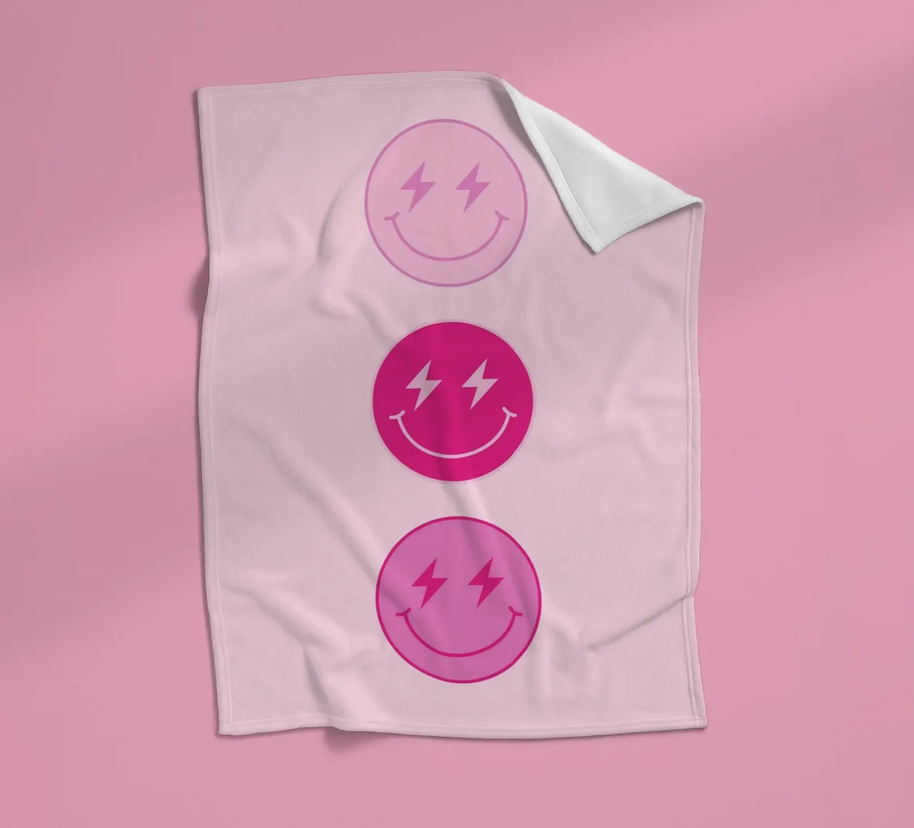 Thunderbolt Smiley coperta in pile da Paigaam Studio