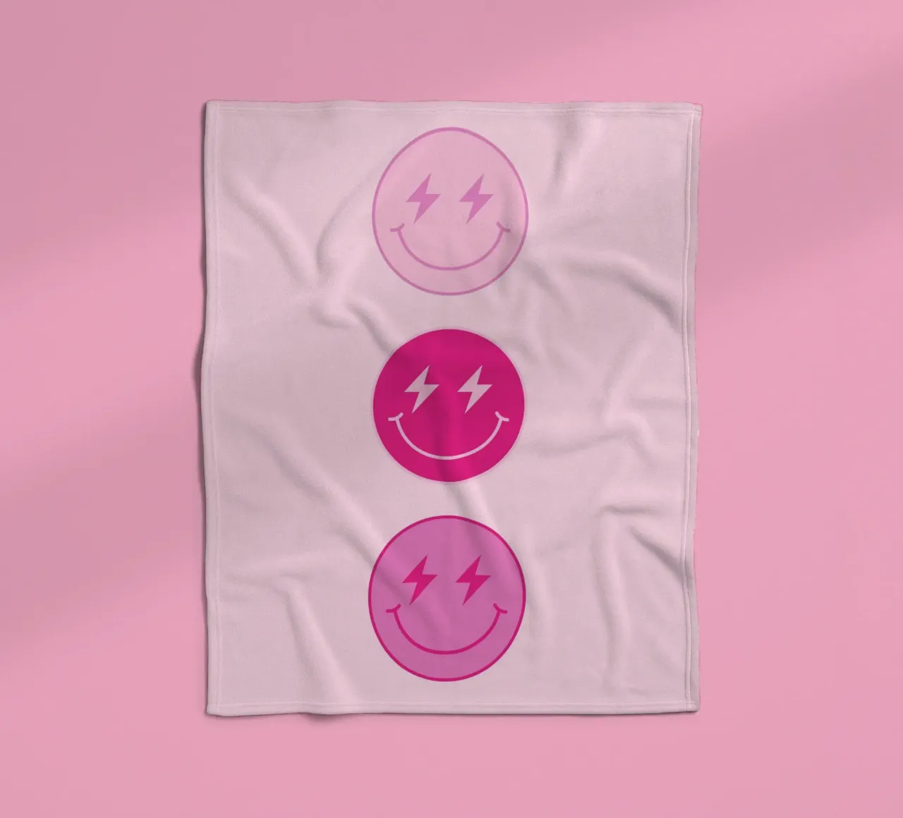 Thunderbolt Smiley coperta in pile da Paigaam Studio