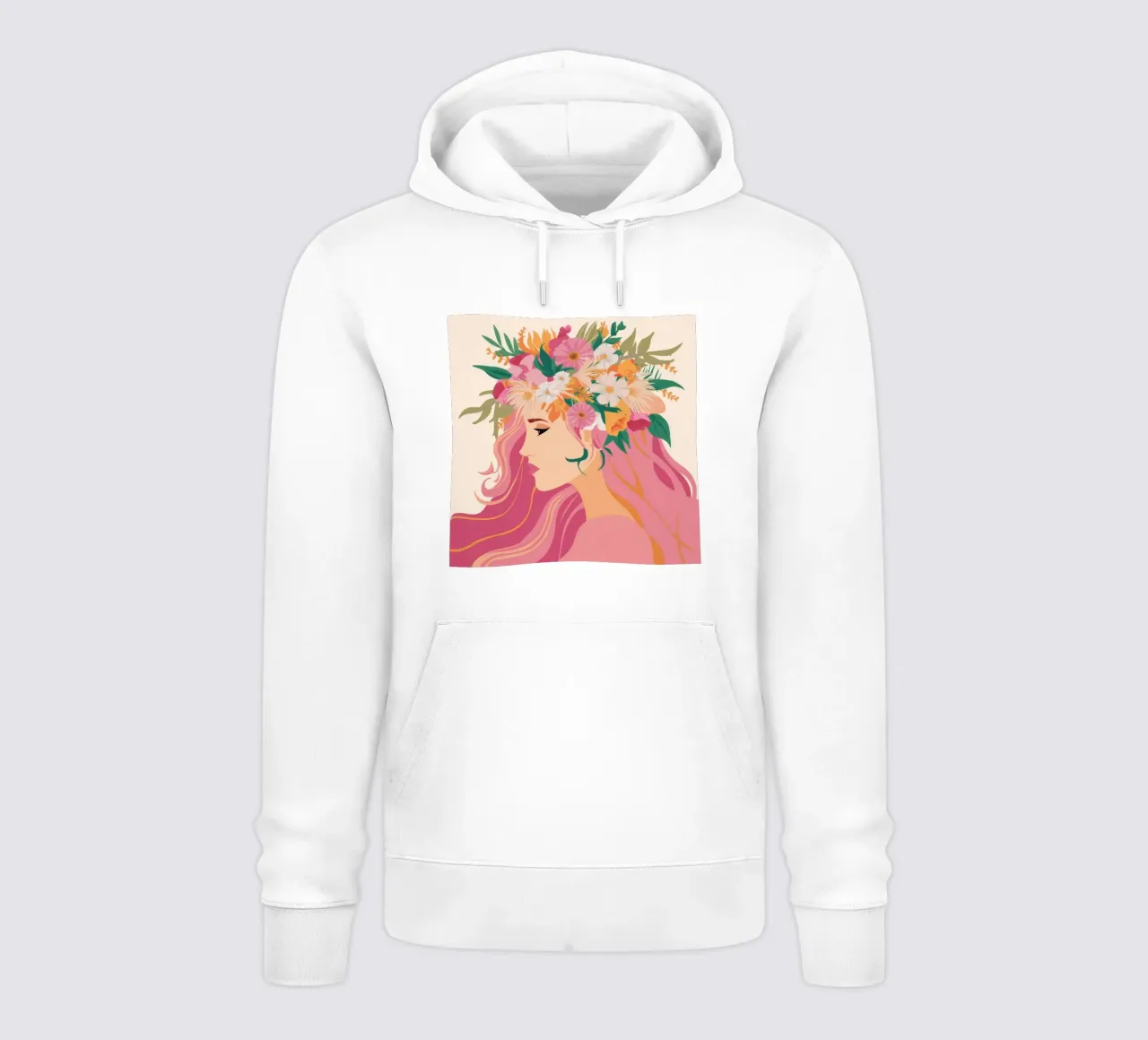 Paesaggio onirico floreale felpa con cappuccio da Twilight Muse
