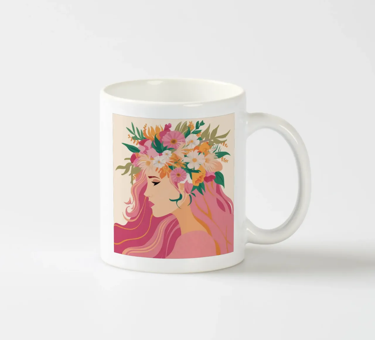 Paesaggio onirico floreale tazza in ceramica da Twilight Muse