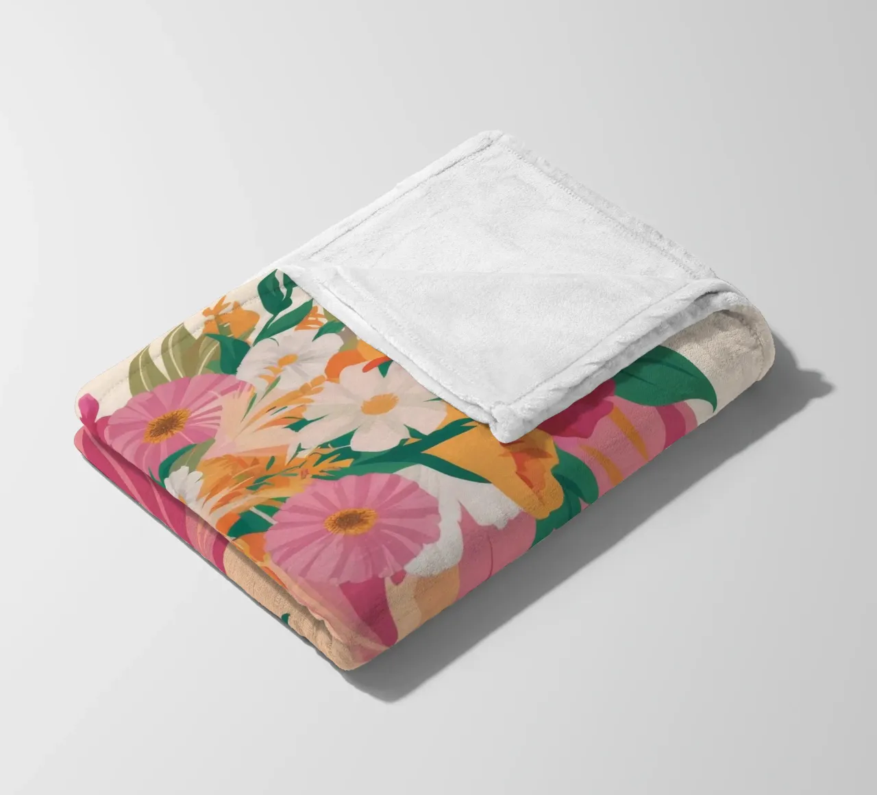 Paesaggio onirico floreale coperta in pile da Twilight Muse