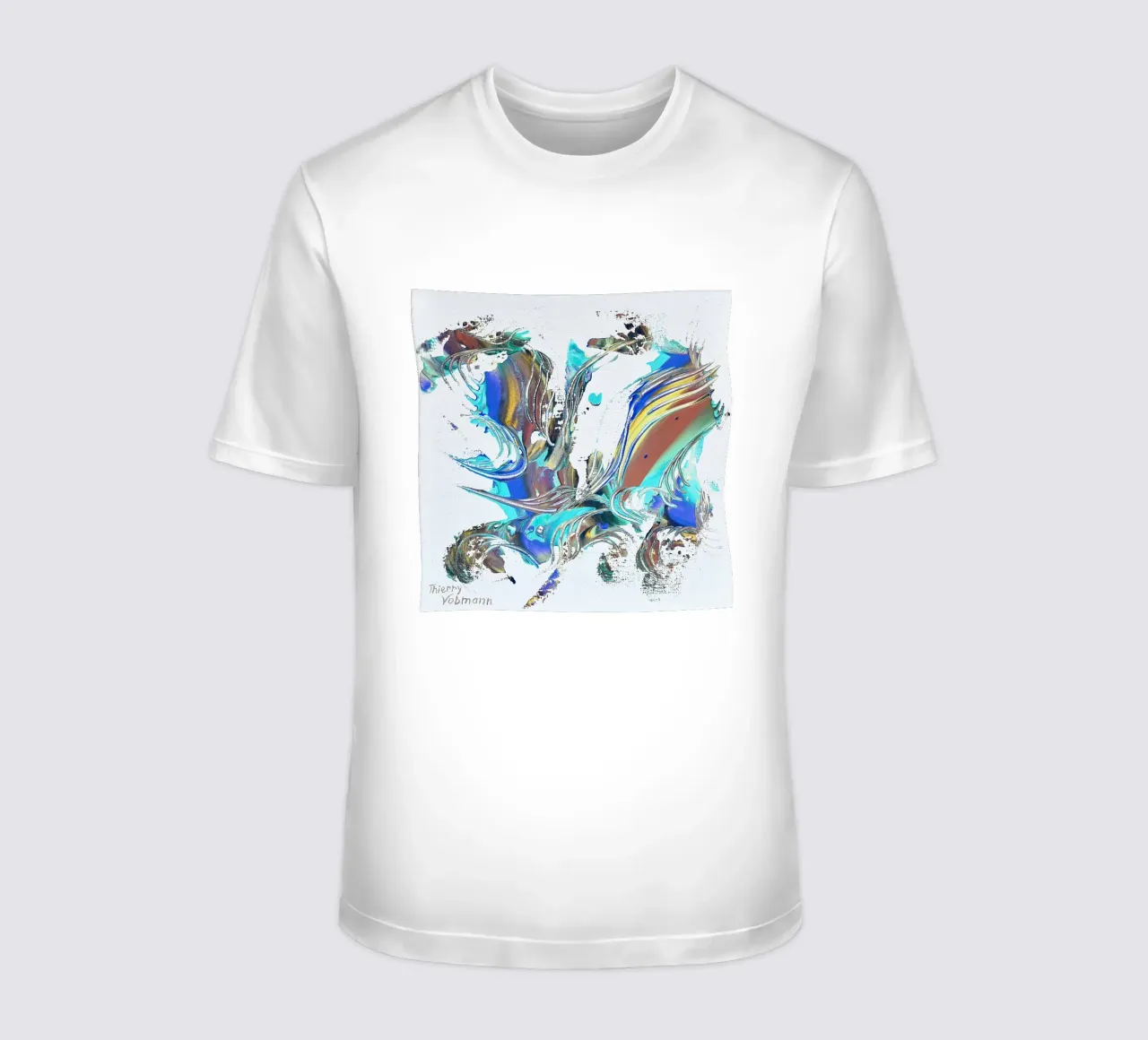 IDEAL GIFT 8 invers t-shirt da Thierry Vobmann Abstract painting