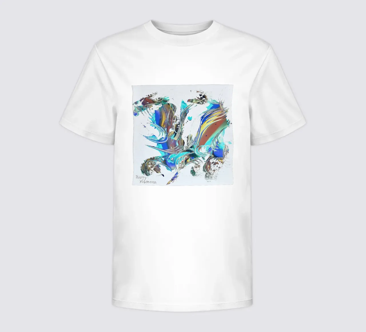 IDEAL GIFT 8 invers kids t-shirt by Thierry Vobmann Abstract painting
