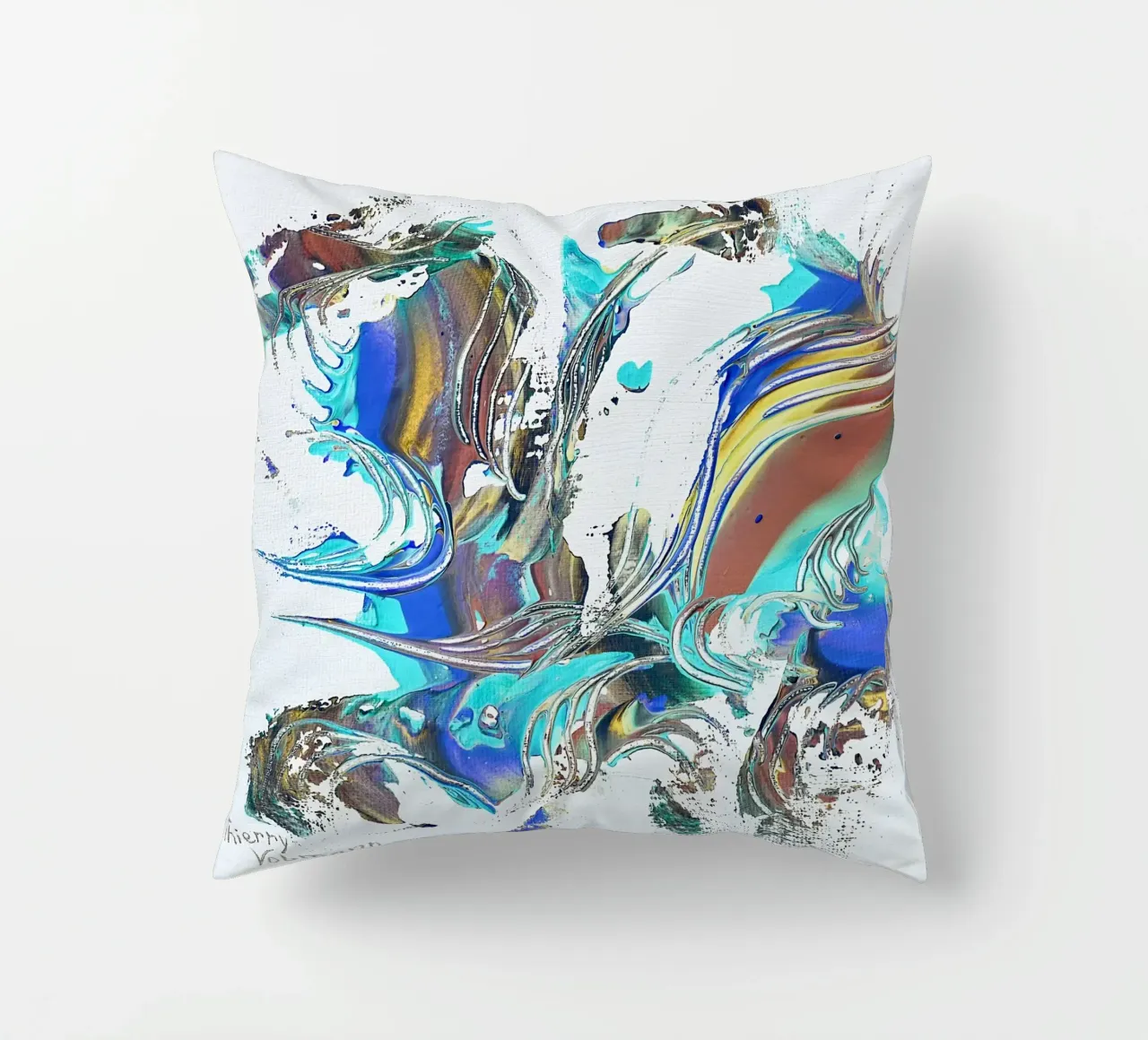 IDEAL GIFT 8 invers cuscino da Thierry Vobmann Abstract painting